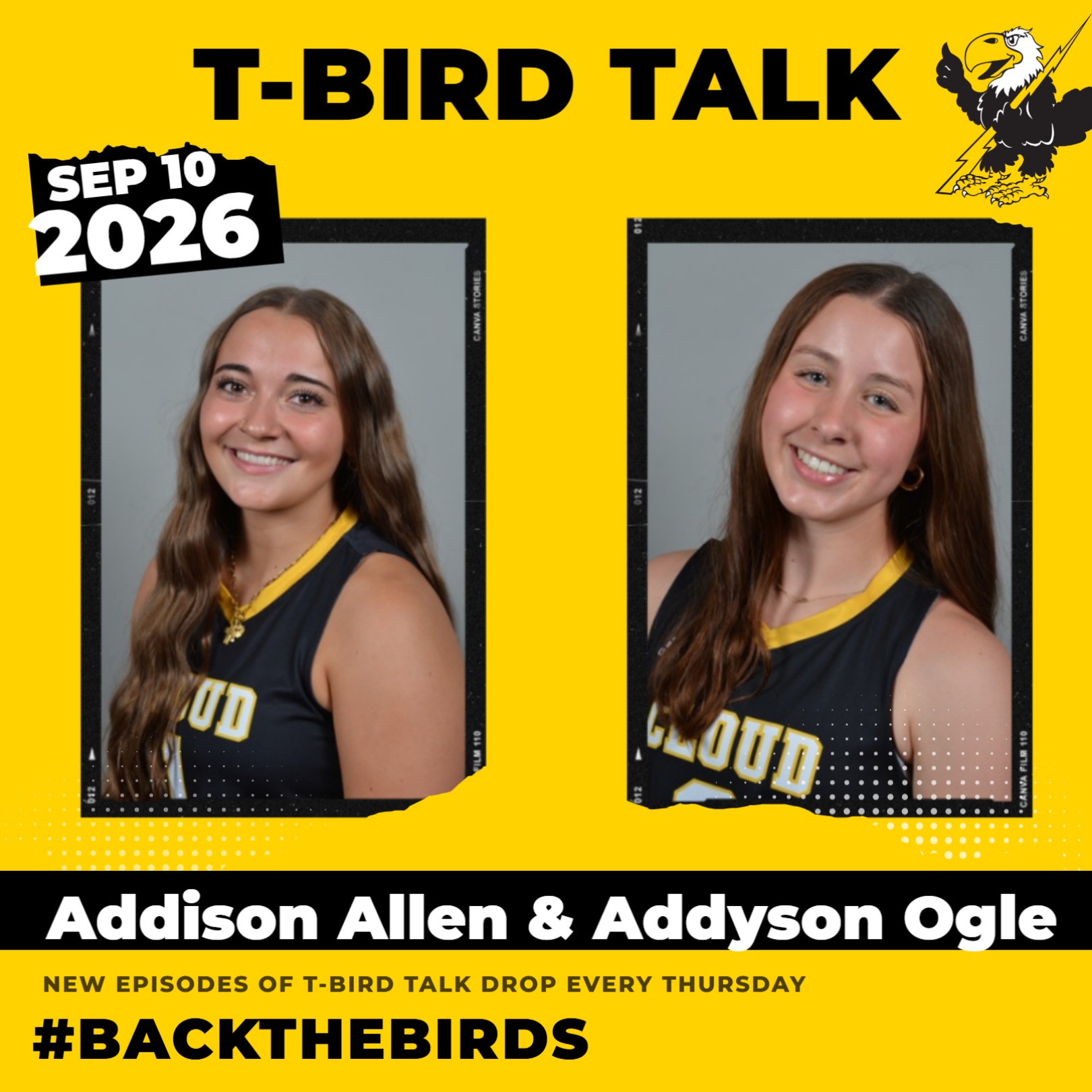 T-Bird Talk: Episode 65 - Cloud County Volleyball Players Addison Allen & Addyson Ogle