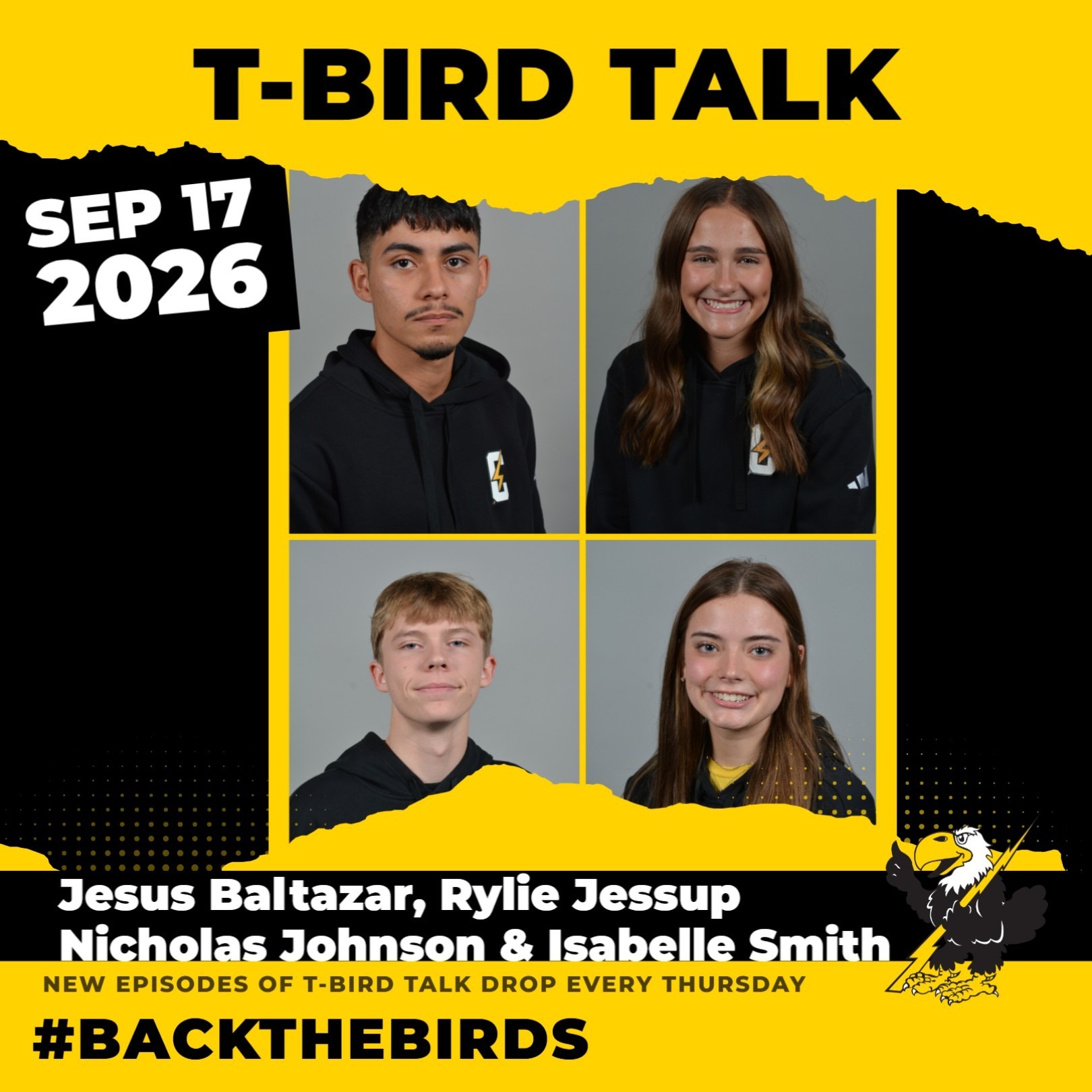 T-Bird Talk: Episode 66 - Cloud County Cross Country Runners Jesus Baltazar, Rylie Jessup, Nicholas Johnson & Isabelle Smith