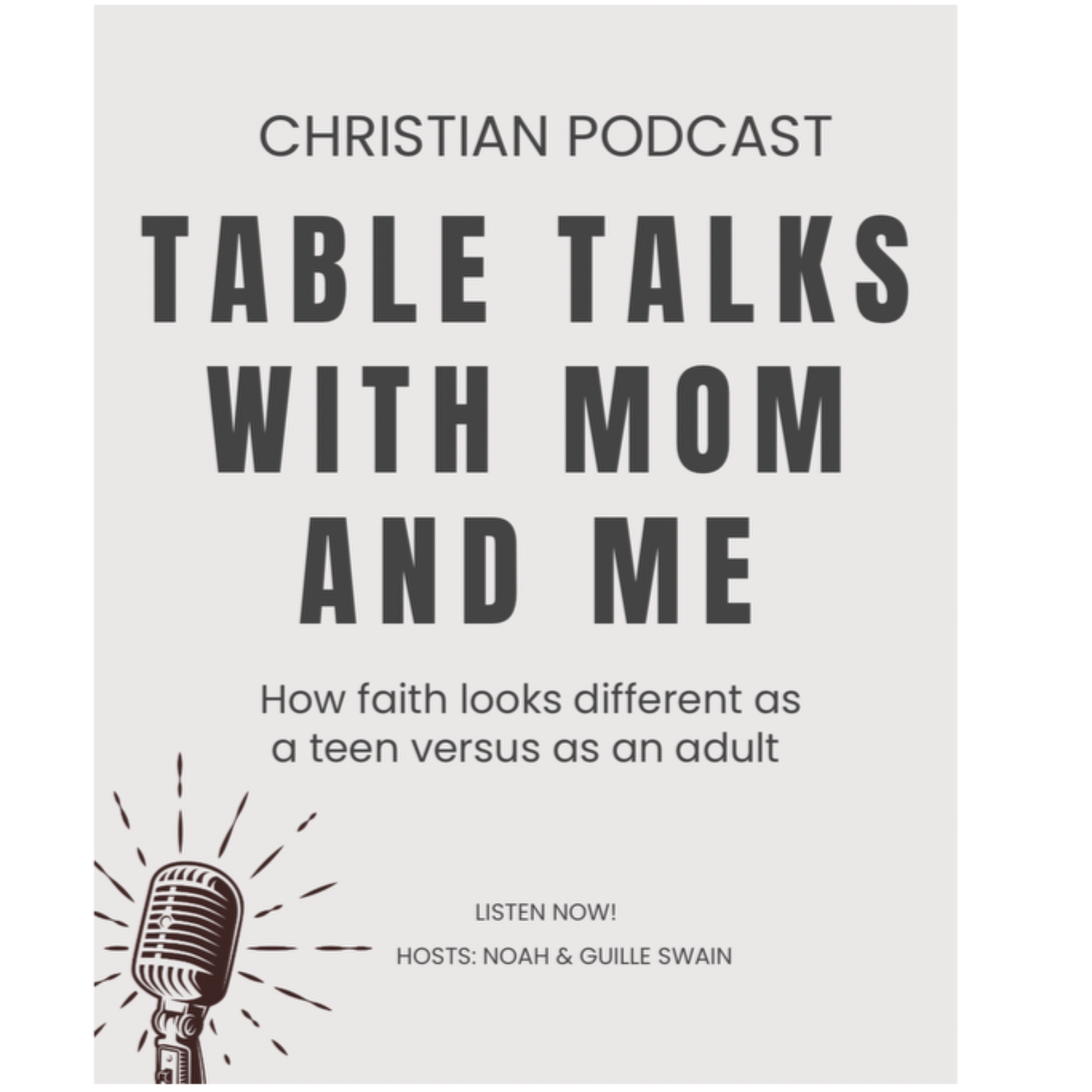 Table Talks With Mom and Me