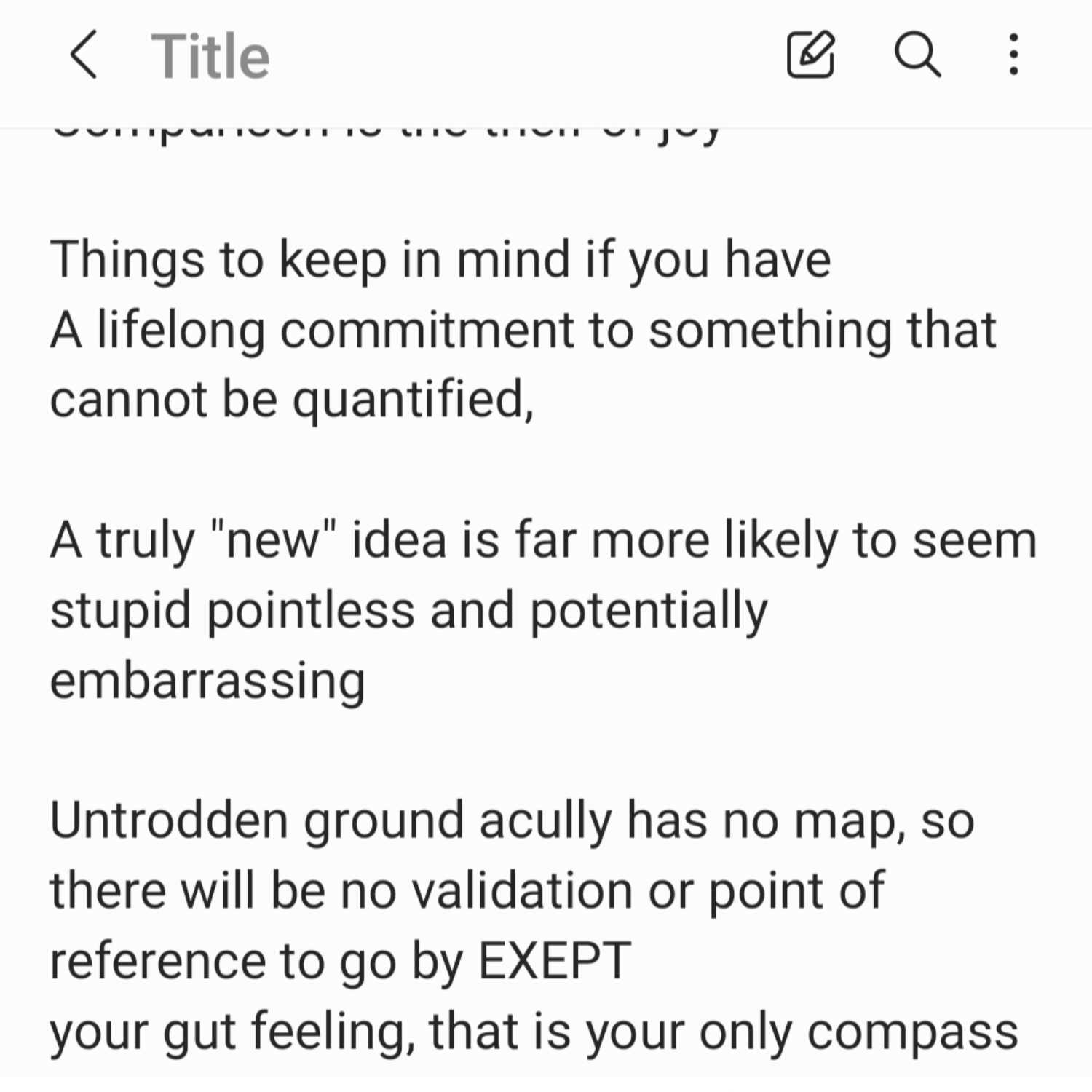 New Ideas Are Embarrassing New Ideas Are Embarrassing