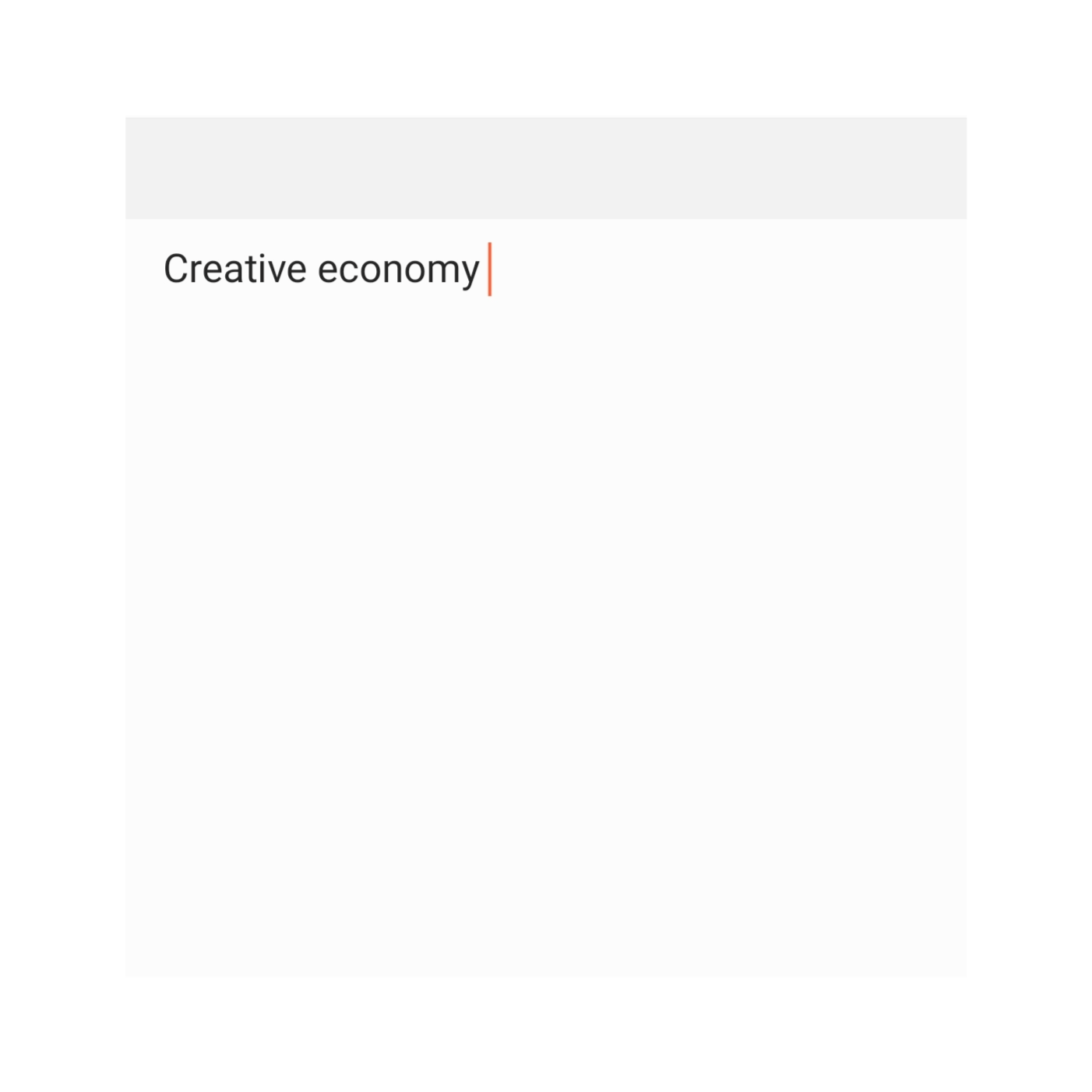Creative Economy Creative Economy
