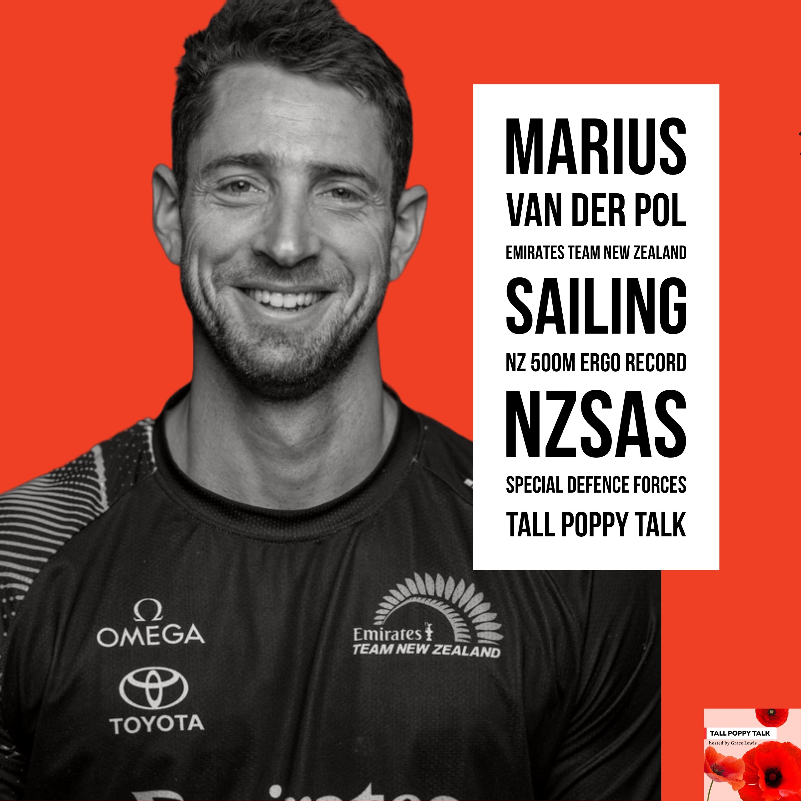 [77] Marius van der Pol | NZSAS, Emirates Team New Zealand AC75 Winner, 500m Ergo NZ Record episode artwork