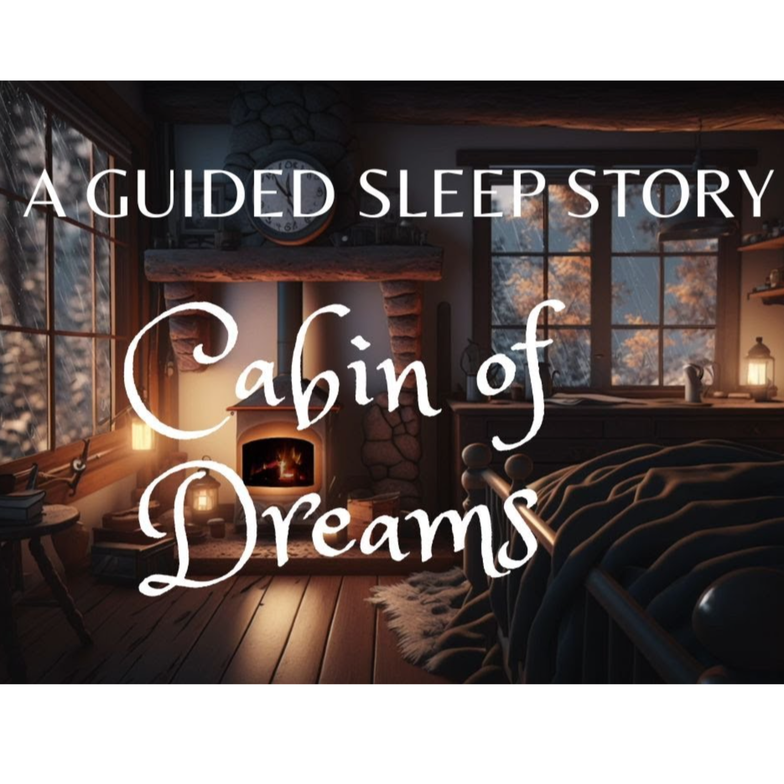 CABIN OF DREAMS_ SLEEP STORY with Rain_ Fireplace_ Ambient nature sounds for sleep episode artwork