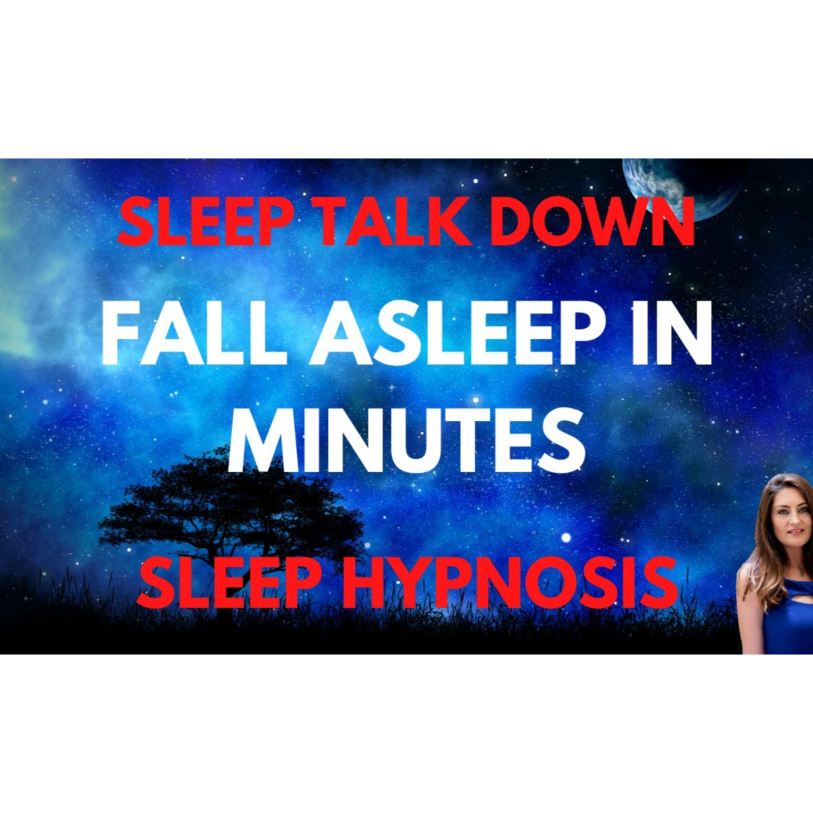 Sleep Hypnosis to Fall Asleep in MINUTES (Strong Sleep Talk Down for INSOMNIA) Dark Screen episode artwork