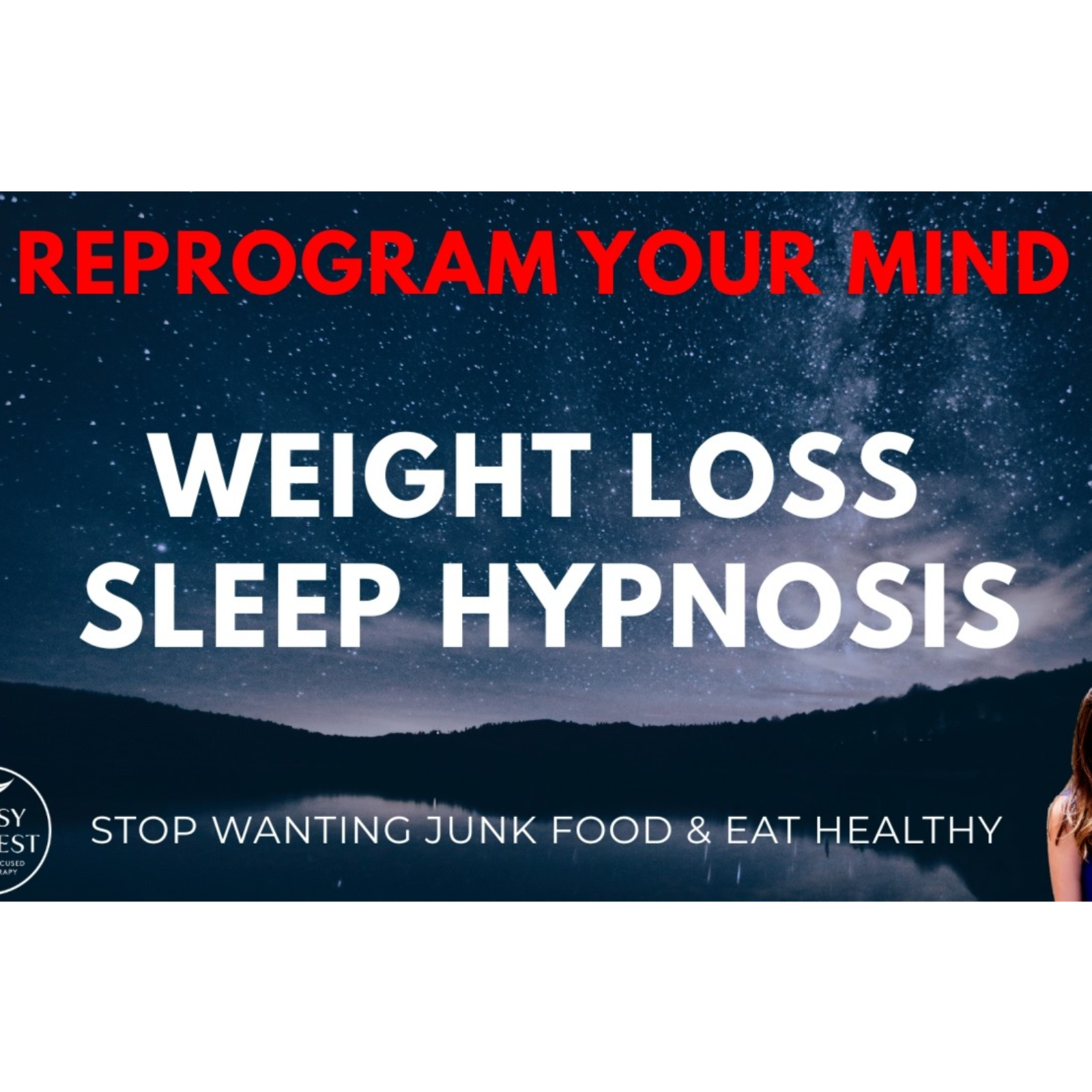 STRONG Sleep Hypnosis for Rapid Weight Loss with Sleep Talk Down (Dark Screen)( episode artwork