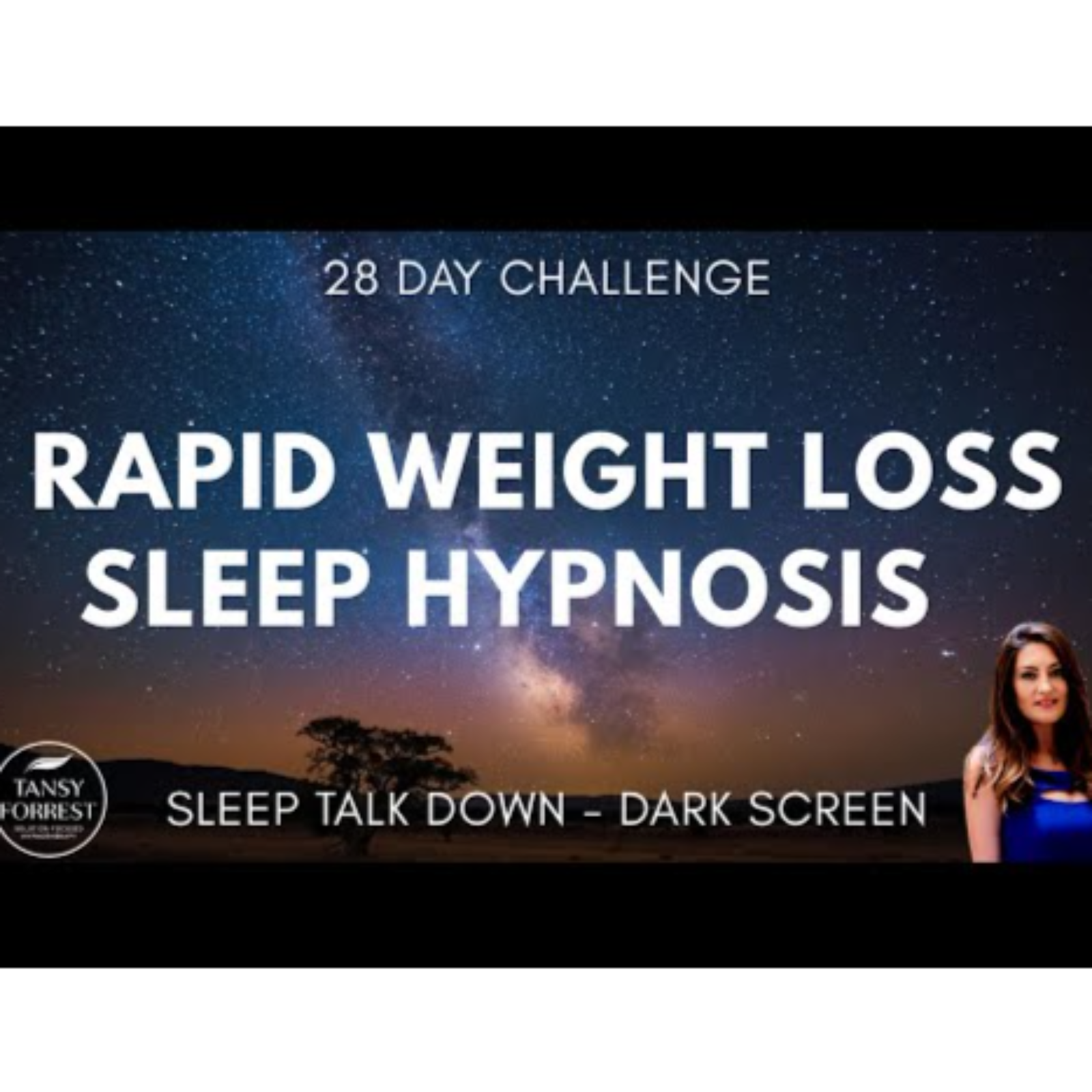STRONG Sleep Hypnosis for Rapid Weight Loss with Sleep Talk Down (Dark Screen episode artwork
