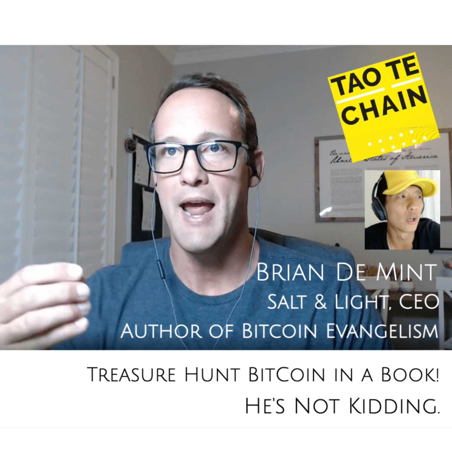 Brian De Mint - Treasure Hunt BitCoin in a Book! He's Not Kidding.