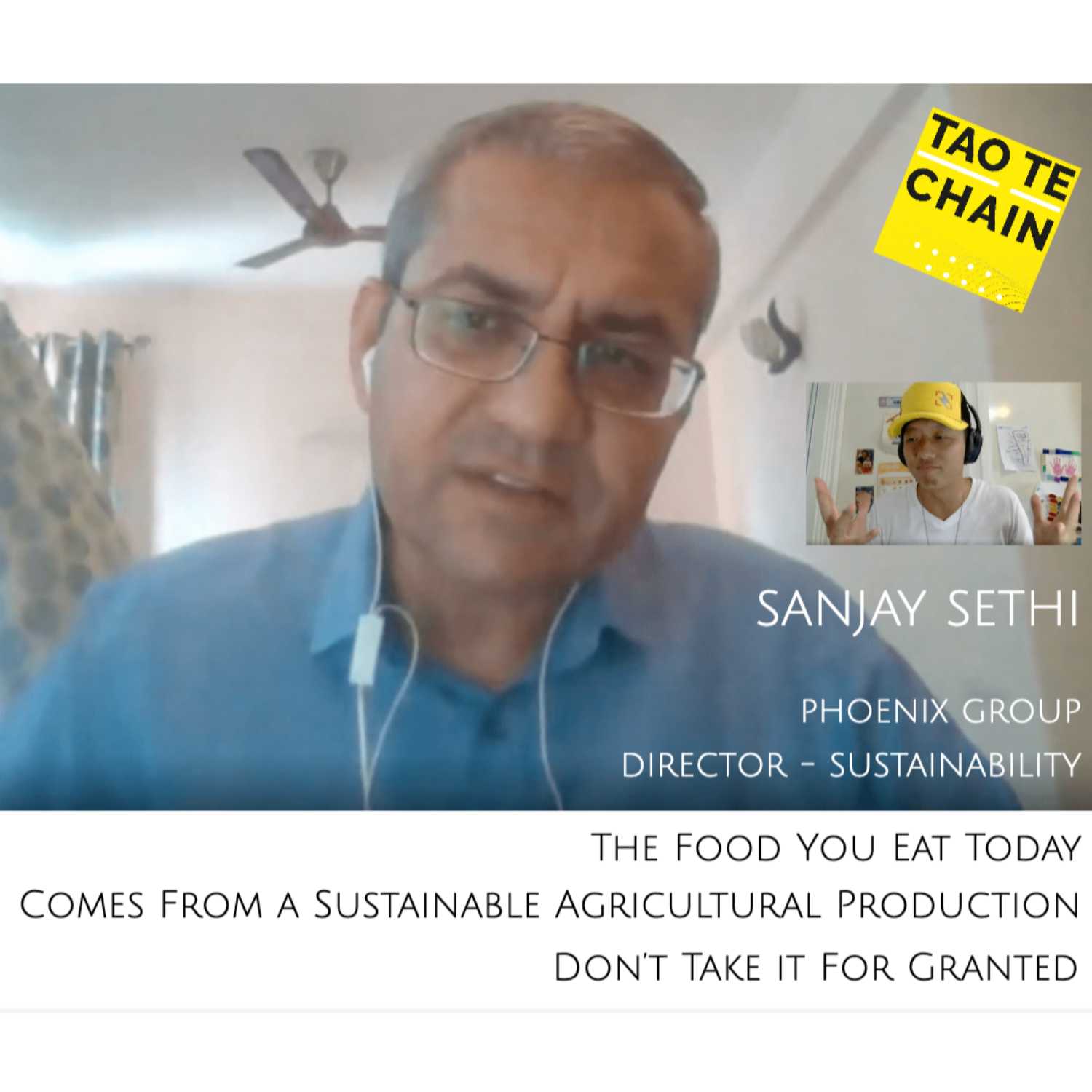 Sanjay Sethi - The Food You Eat Today Comes From a Sustainable Agricultural Production. Don’t Take it For Granted.