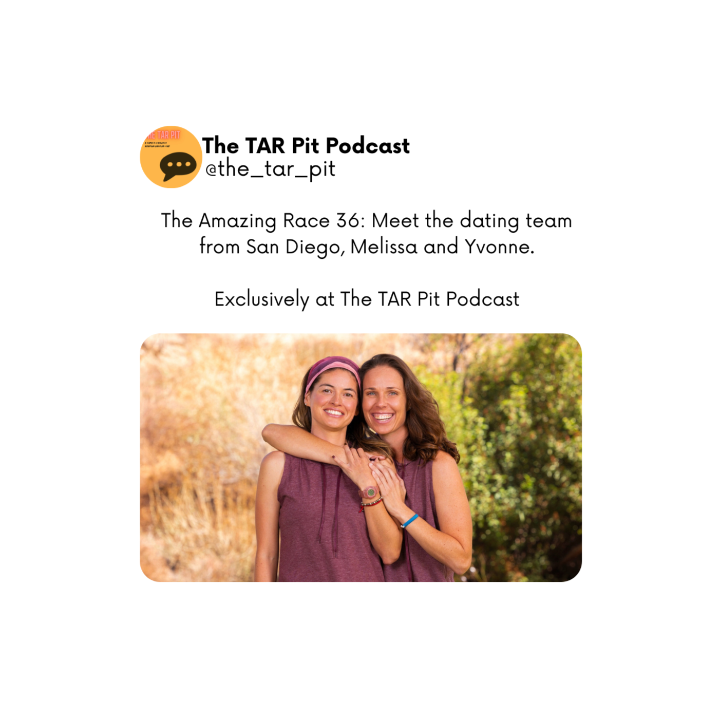 TAR 36 Meet the Team: Yvonne and Melissa episode artwork