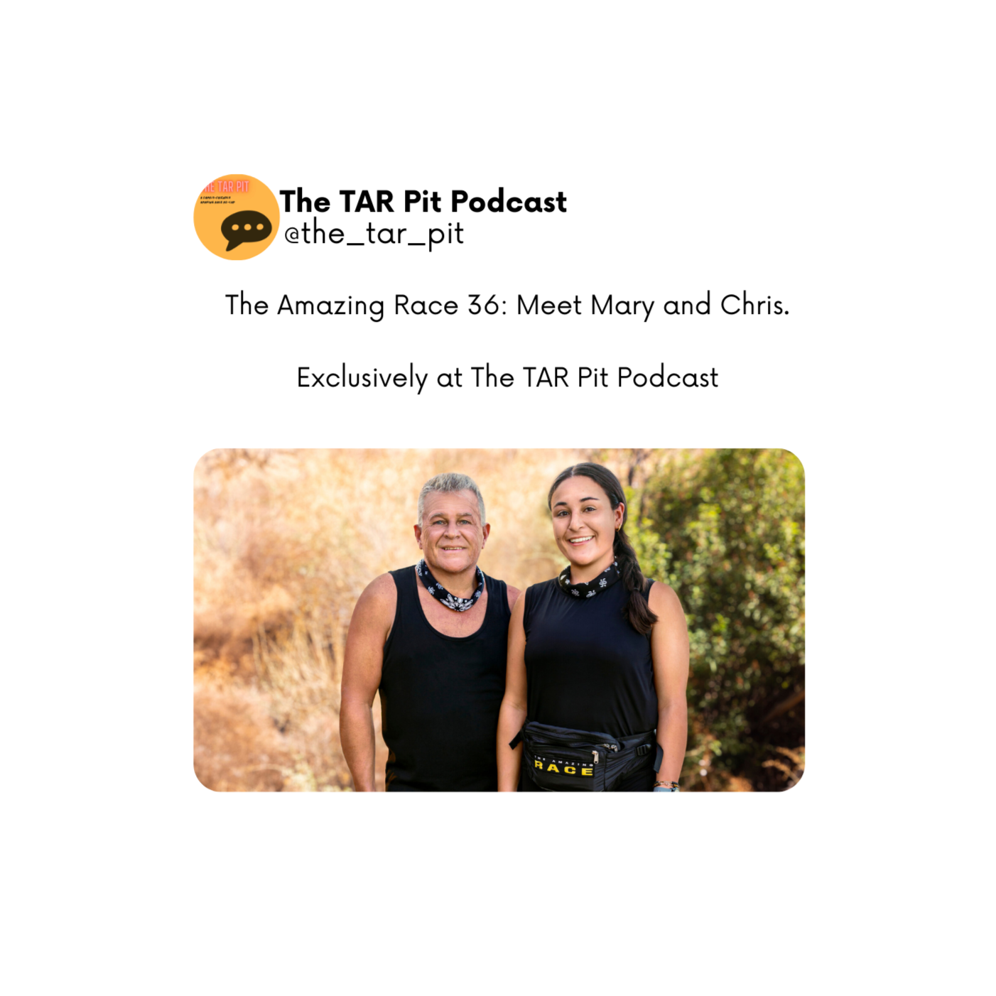 TAR 36 Meet the Teams: Mary and Chris episode artwork