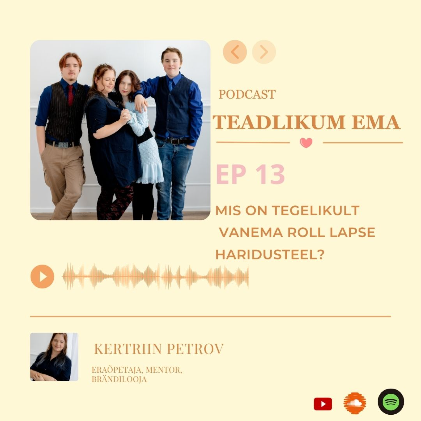 Episood 13: Mis on tegelikult vanema roll lapse haridusteel? episode artwork