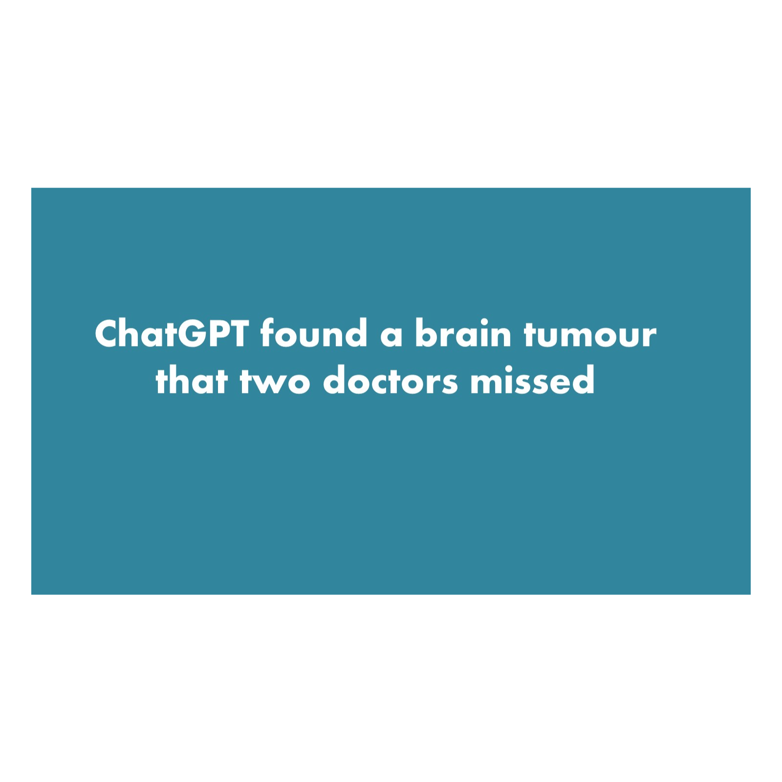 ChatGPT found a brain tumour that two doctors missed - Kristen Valdes episode artwork