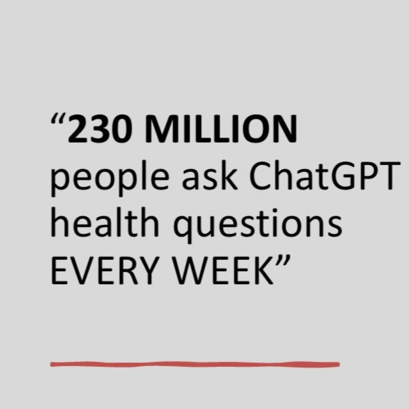 230 MILLION people ask ChatGPT health questions EVERY WEEK episode artwork