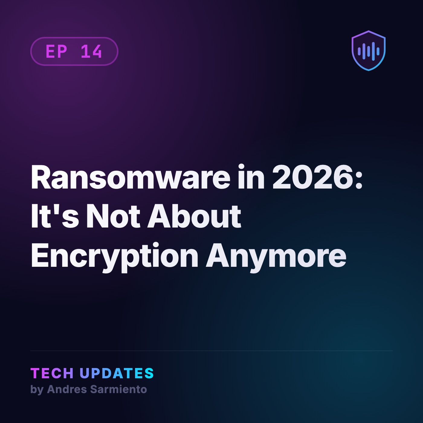 Ransomware in 2026: It's Not About Encryption Anymore episode artwork