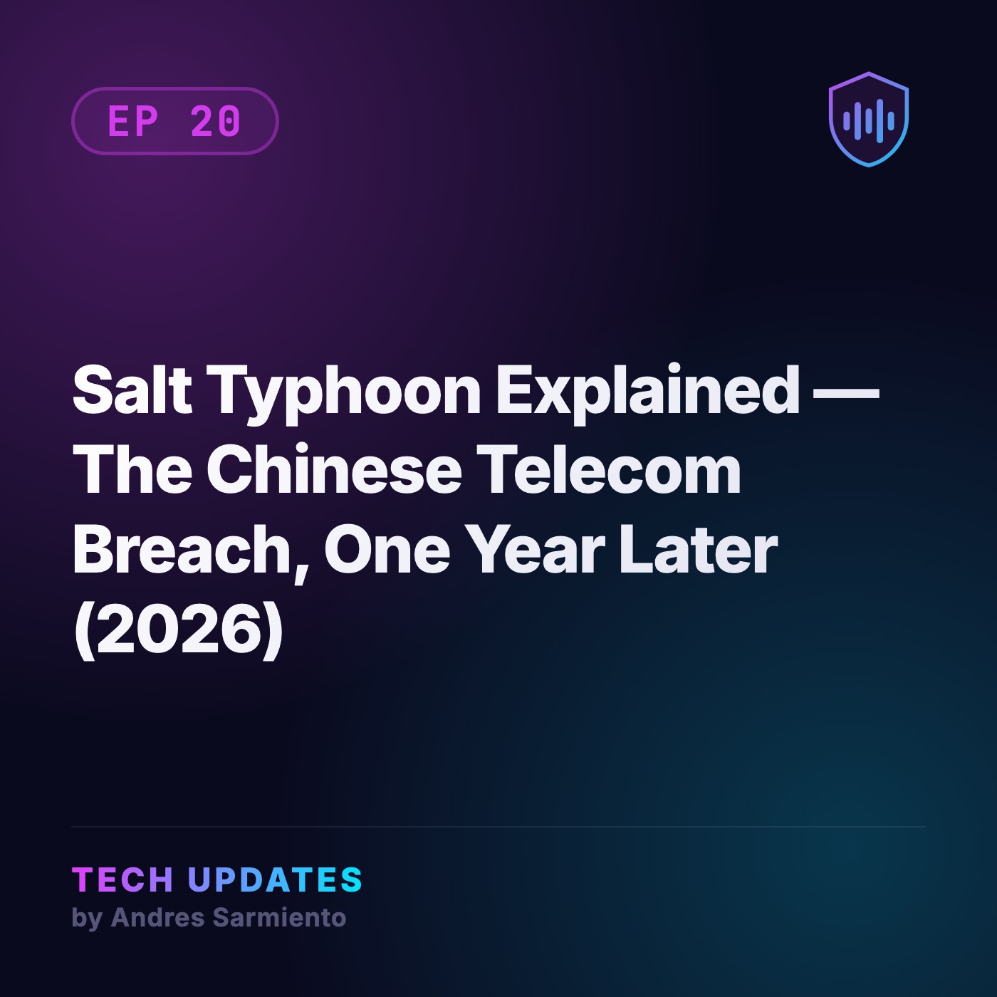 Salt Typhoon Explained — The Chinese Telecom Breach, One Year Later (2026) episode artwork