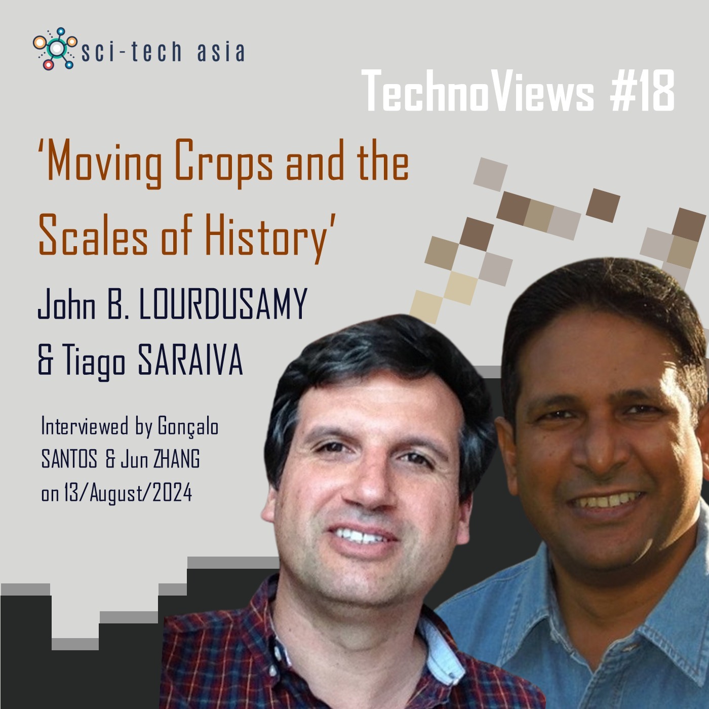 TechnoViews #18 'Moving Crops and the Scales of History’ | Francesca Bray, Barbara Hahn, John B. Lourdusamy, and Tiago Saraiva
