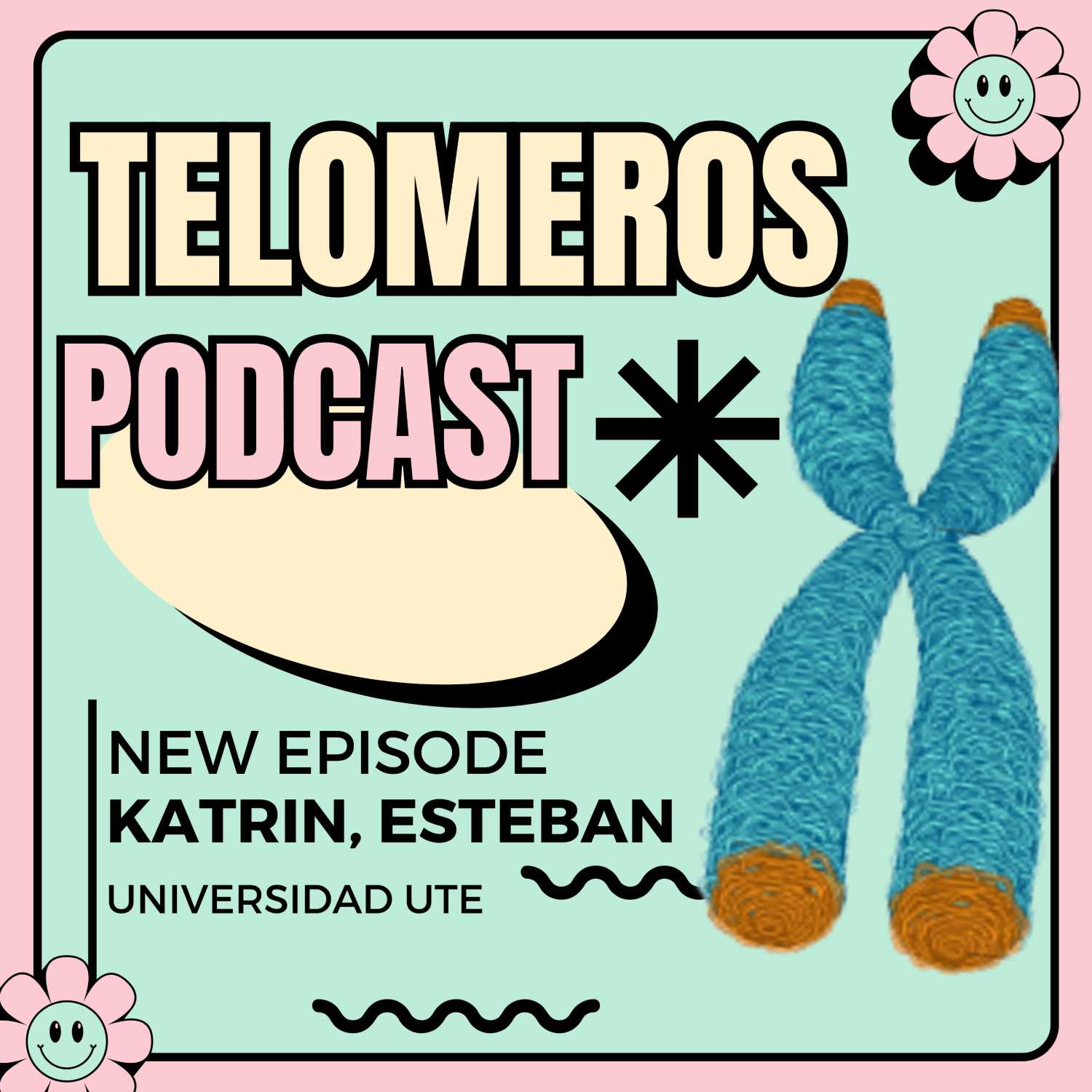 Telomeros, telomerasas, y envejecimiento. By Katrin Pico y Esteban Simbaña podcast artwork