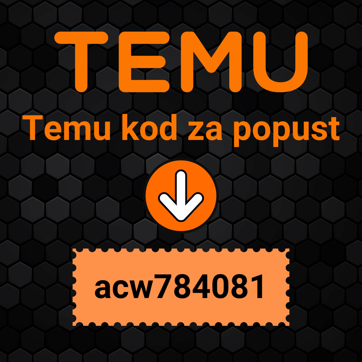 Temu kod za popust: acw784081 – Iskoristite nevjerovatne pogodnosti za nove korisnike