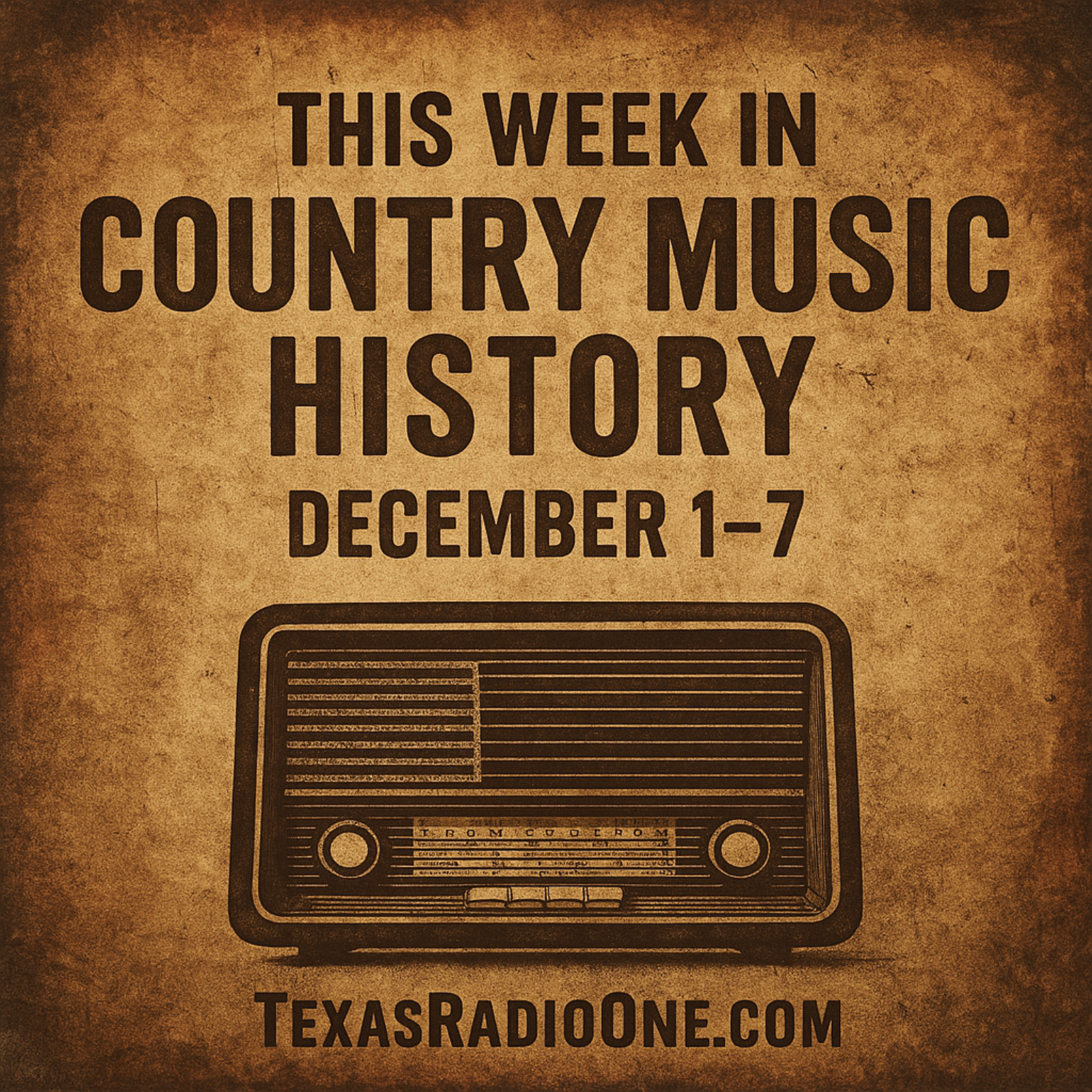 This Week In Country Music History 12/01-12/07