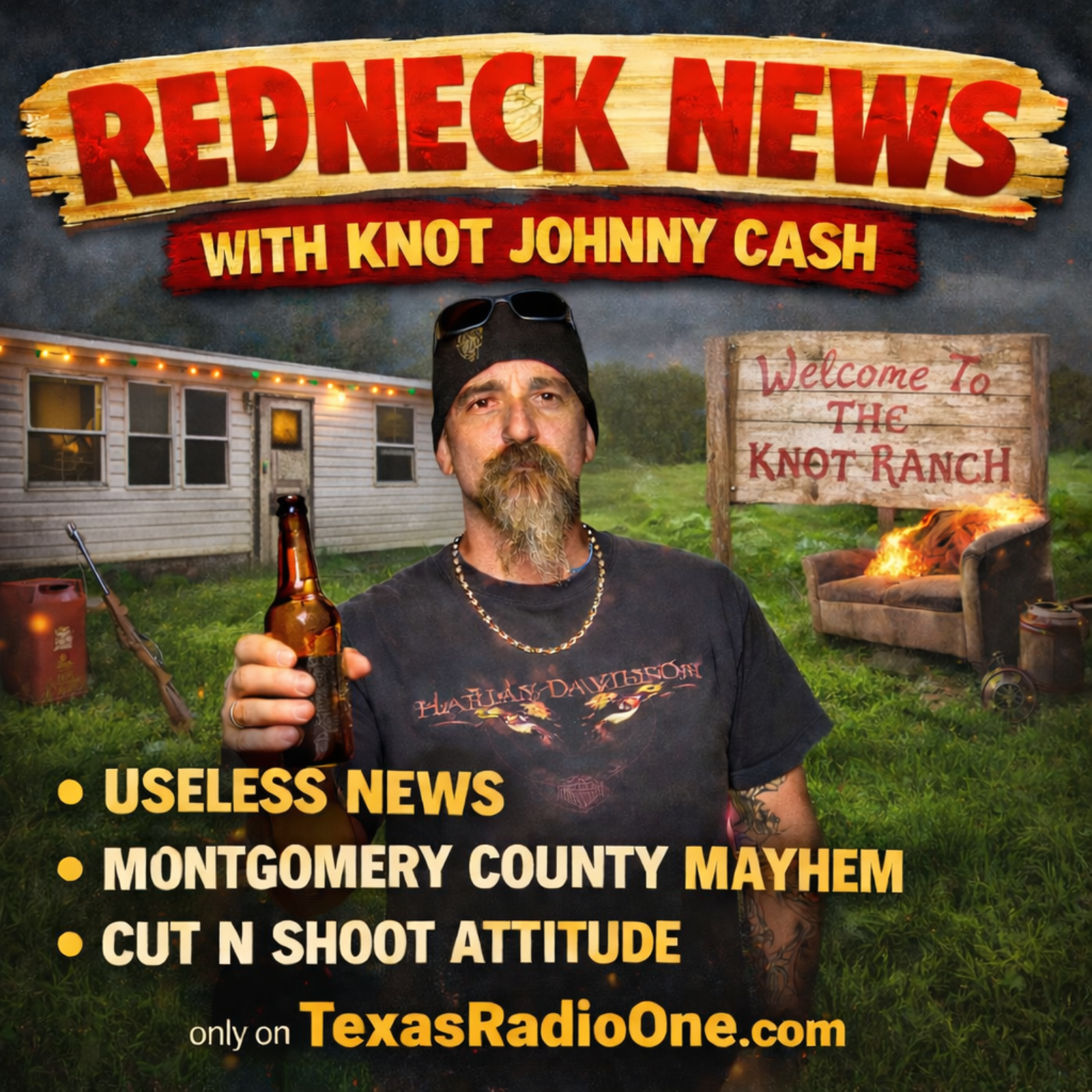 Redneck News w/Knot Johnny Cash - Chaos At Earls Firewood Drive Thru episode artwork
