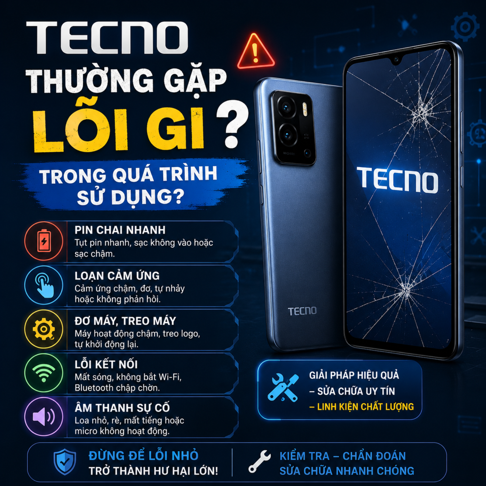 Tecno thường gặp lỗi gì trong quá trình sử dụng? episode artwork