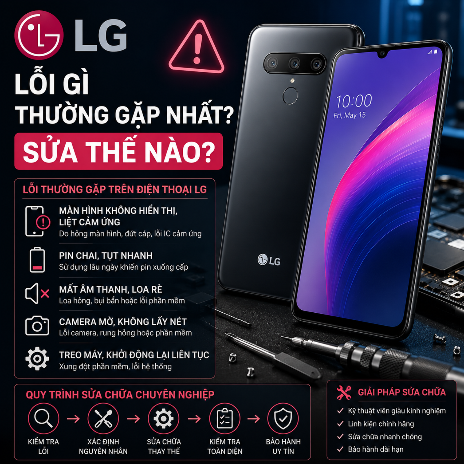 Điện thoại LG lỗi gì thường gặp nhất? sửa thế nào? episode artwork