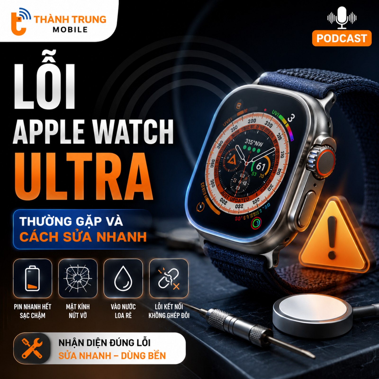 Lỗi Apple Watch Ultra thường gặp và cách sửa nhanh episode artwork