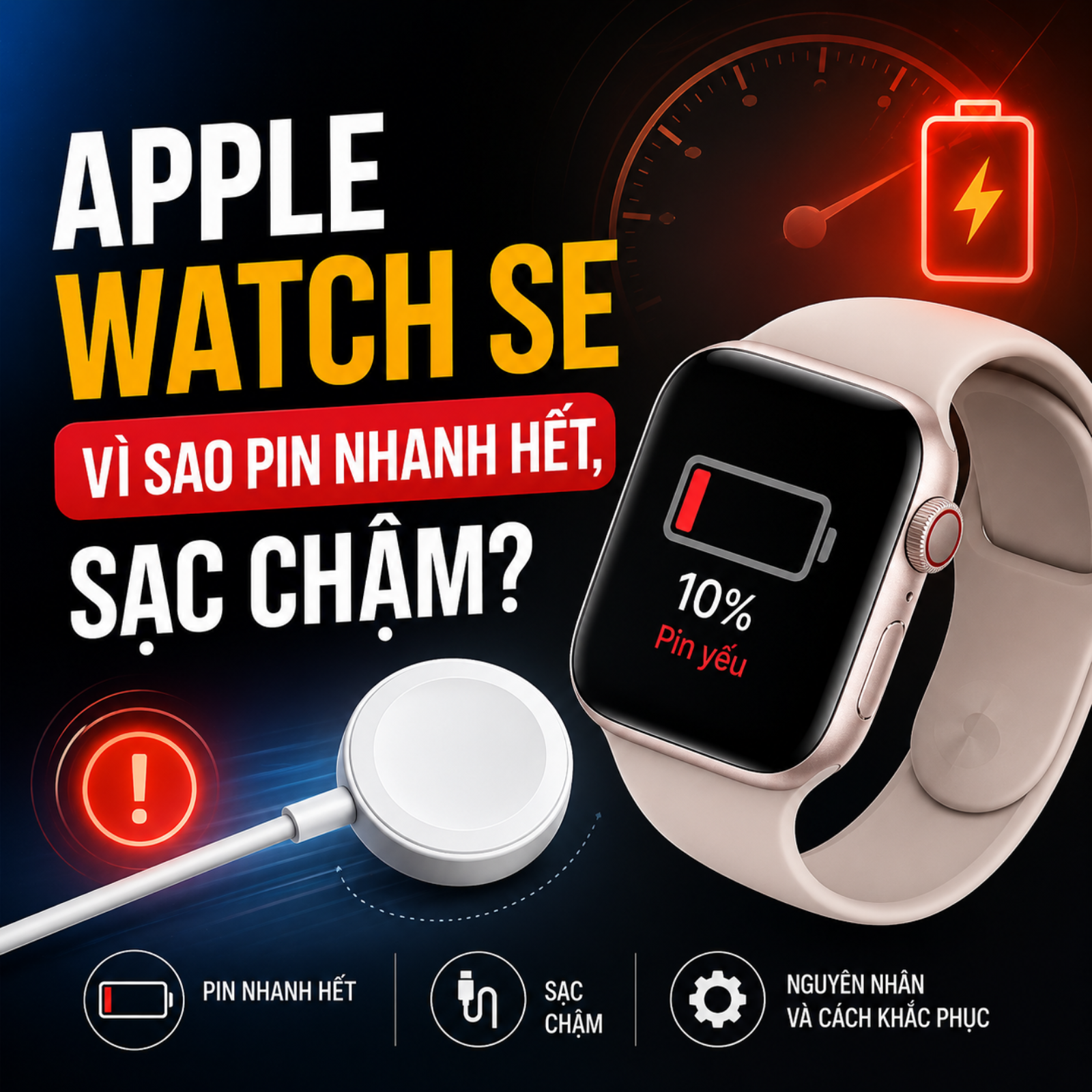 Apple Watch SE: Vì sao pin nhanh hết, sạc chậm? episode artwork