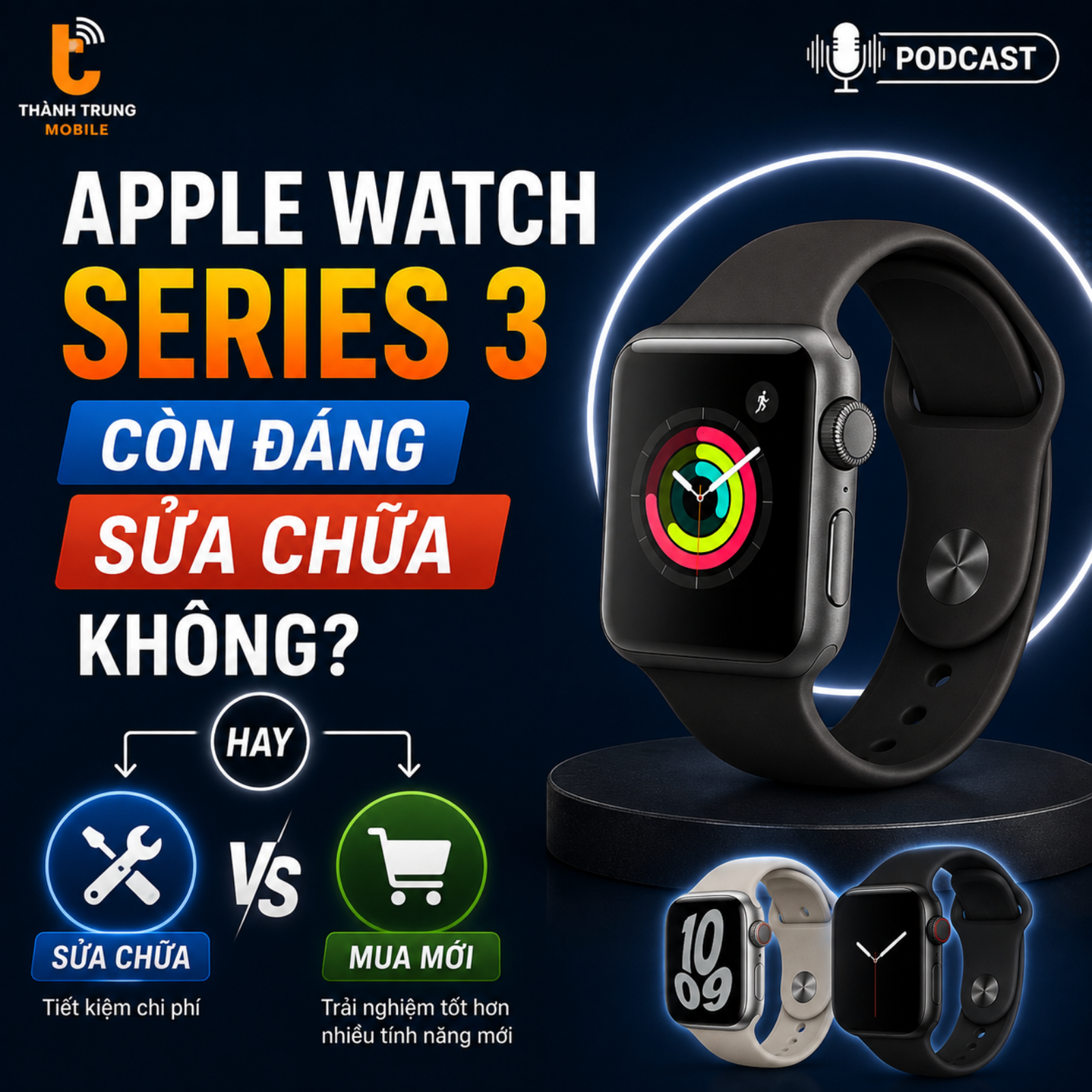 Apple Watch Series 3 còn đáng sửa chữa không? hay mua mới? episode artwork