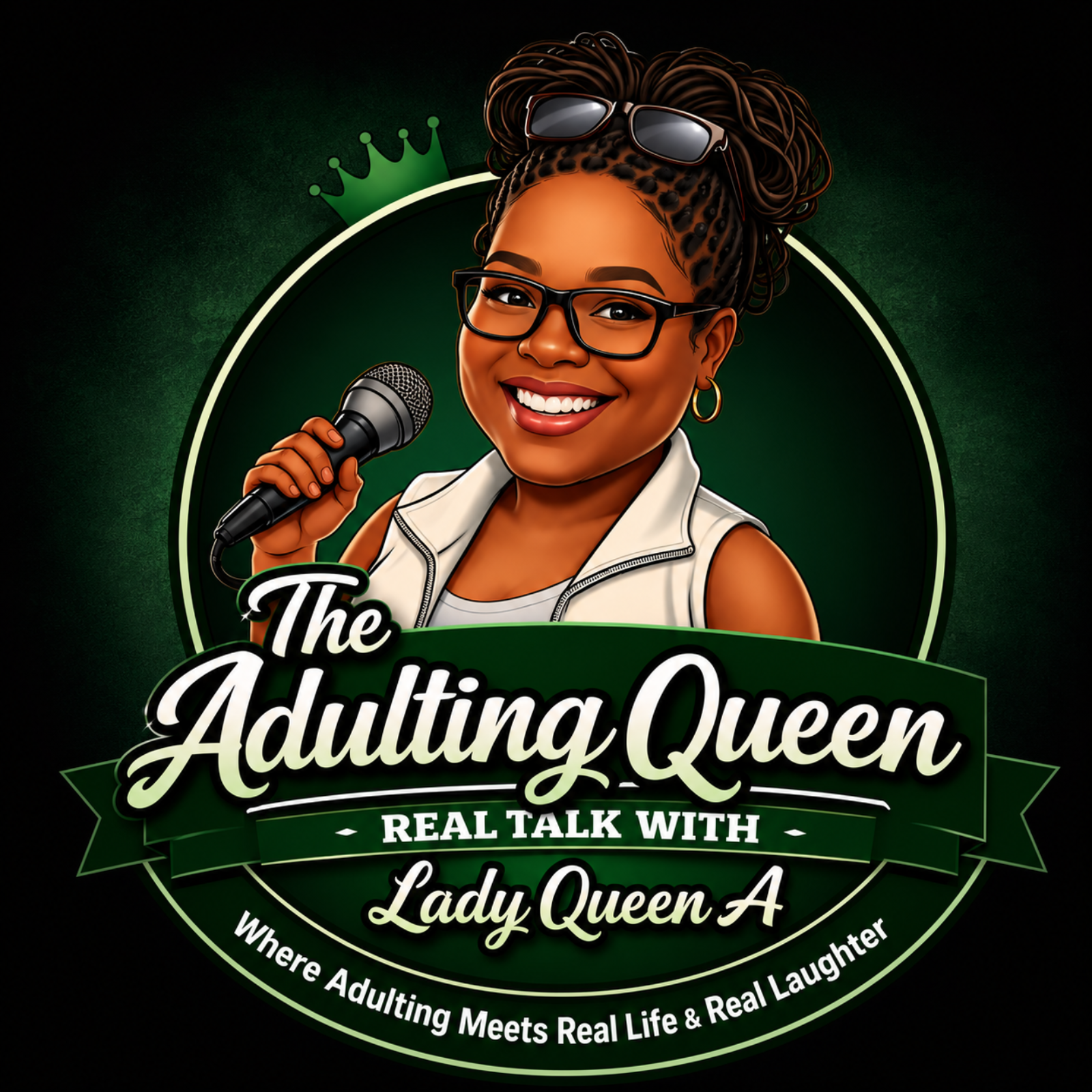 The Adulting Queen: Real Talk with Lady Queen A podcast artwork