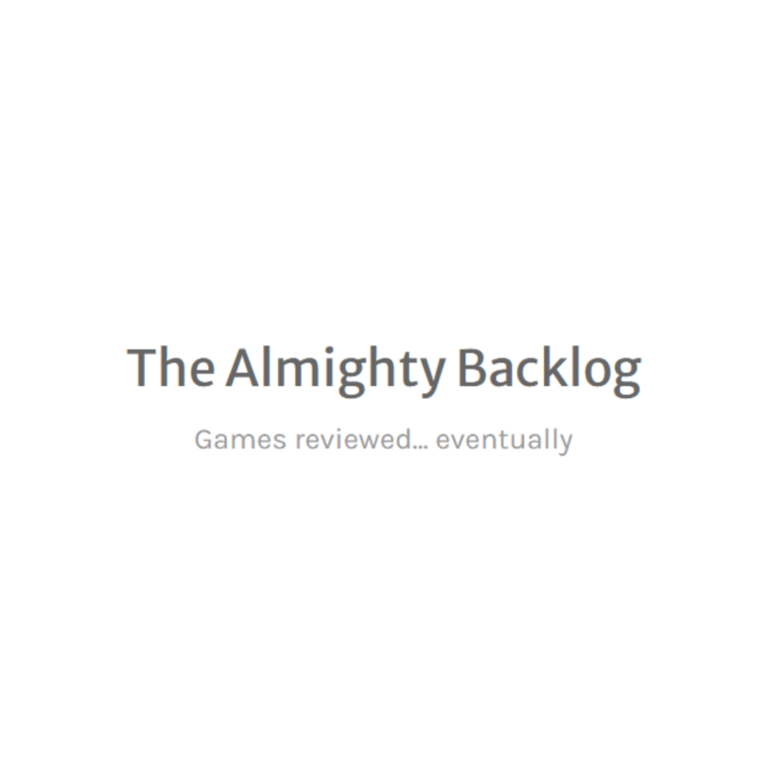 The Almighty Backlog cover art