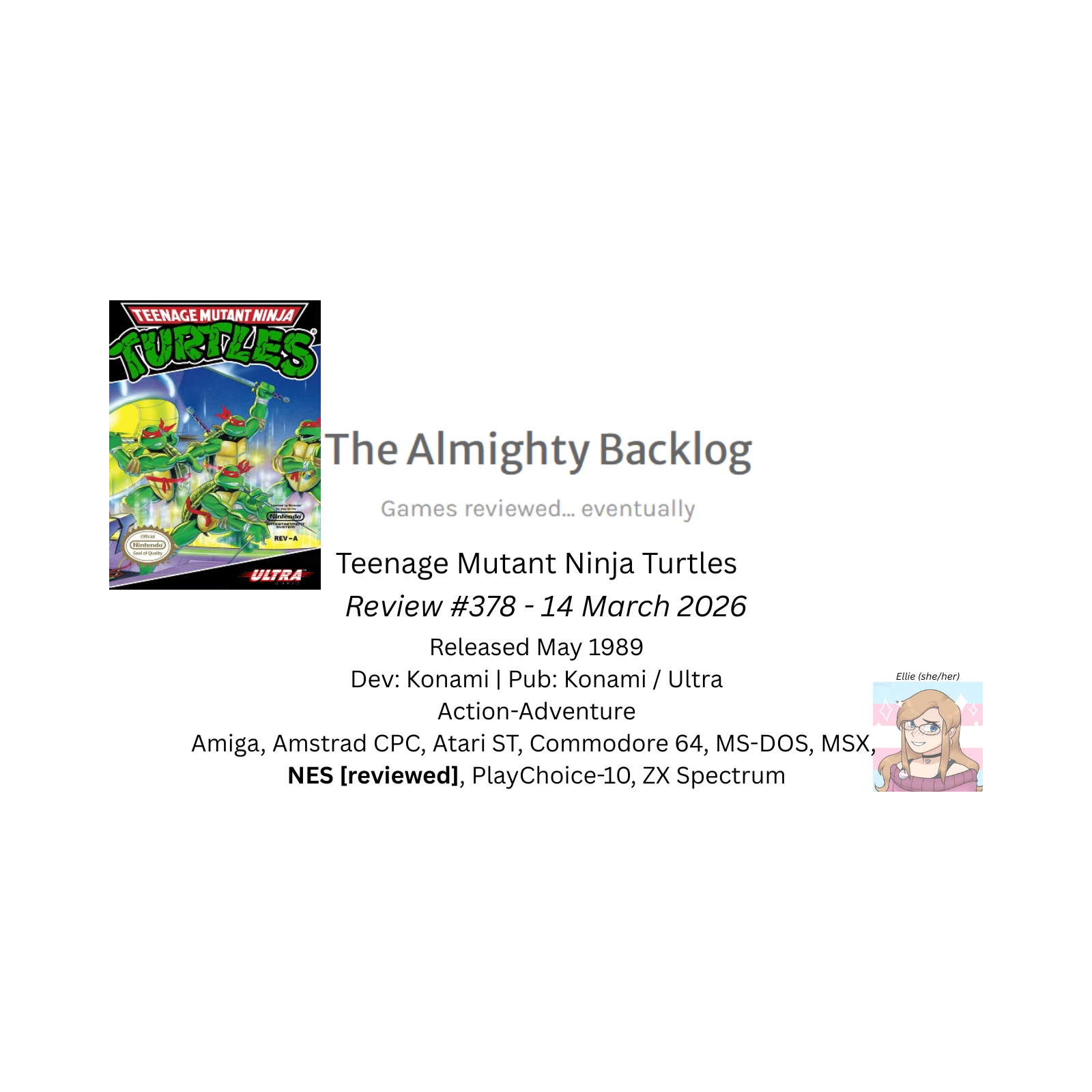 The Almighty Backlog 378 - Teenage Mutant Ninja Turtles episode artwork