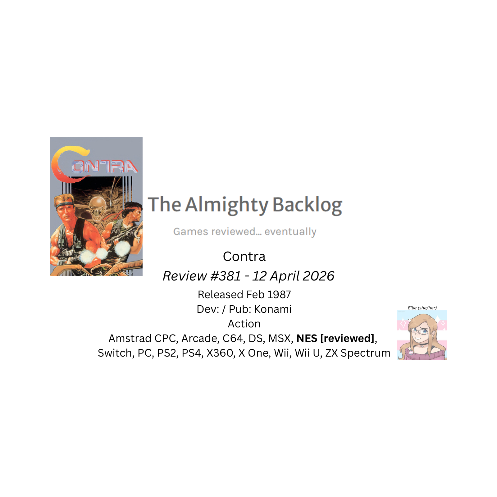 The Almighty Backlog 381  - Contra episode artwork
