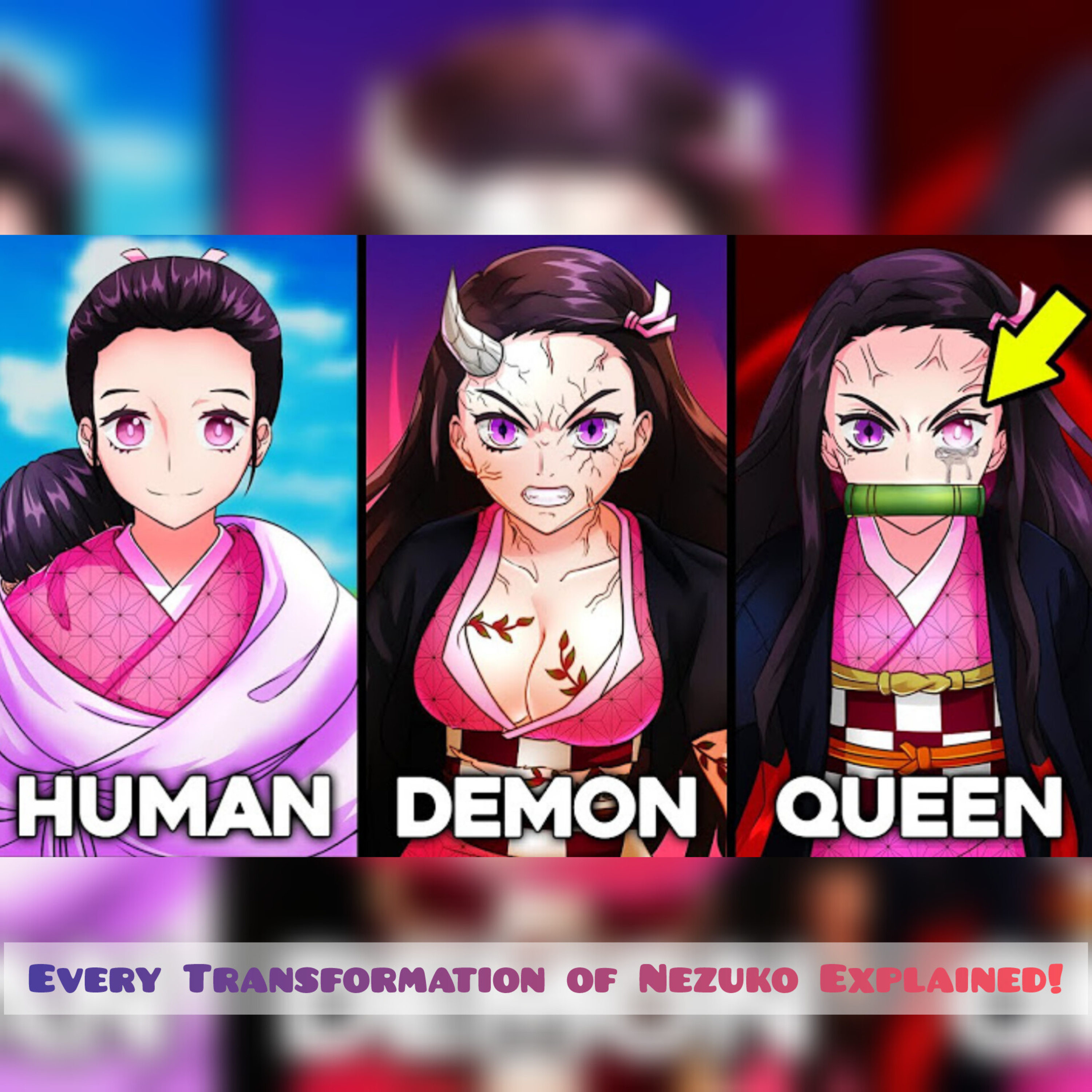 Every Transformation of Nezuko Explained! (Blood Rage, Demon Queen…) episode artwork