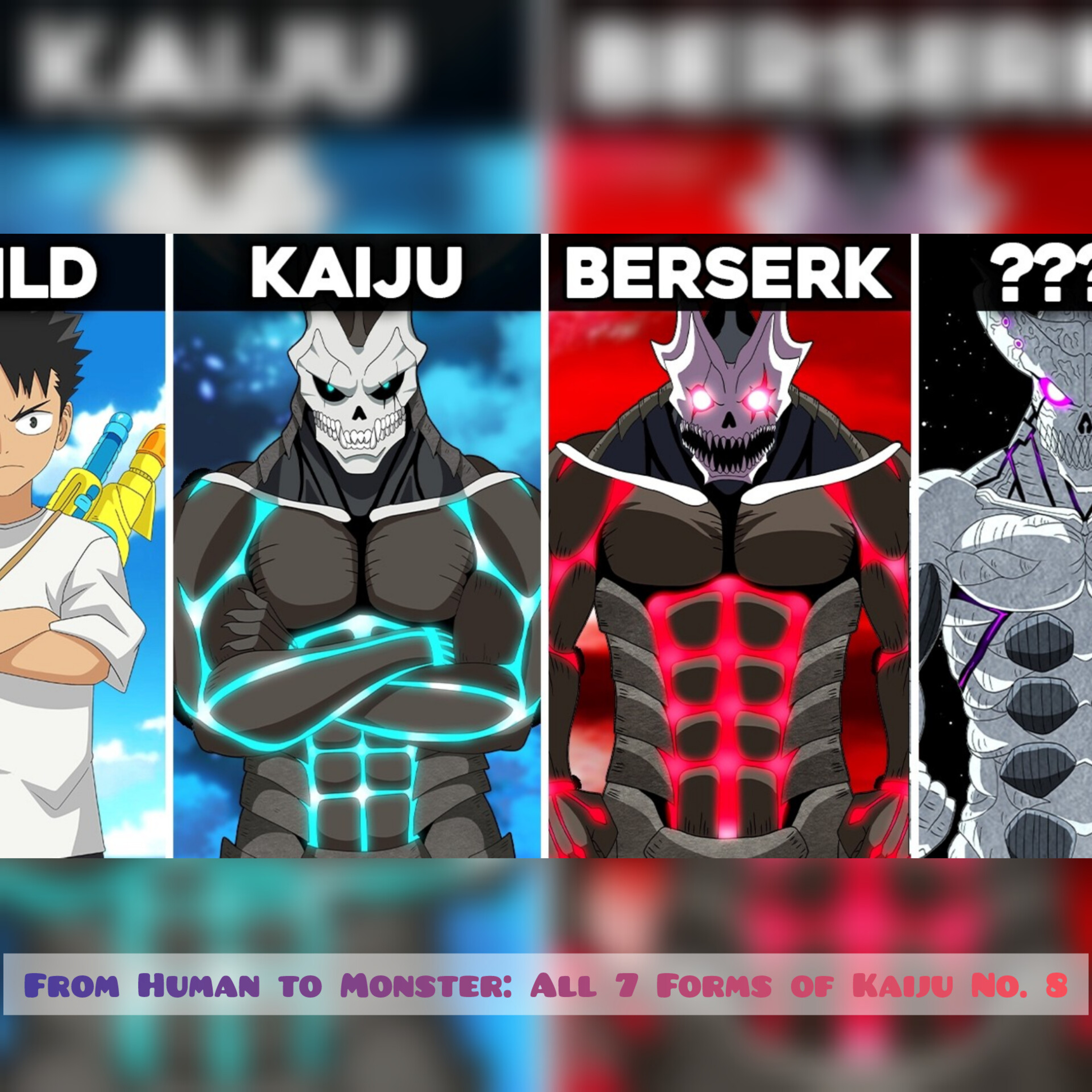 From Human to Monster: All 7 Forms of Kaiju No. 8 (Kaiju No. 8 Full Breakdown) episode artwork
