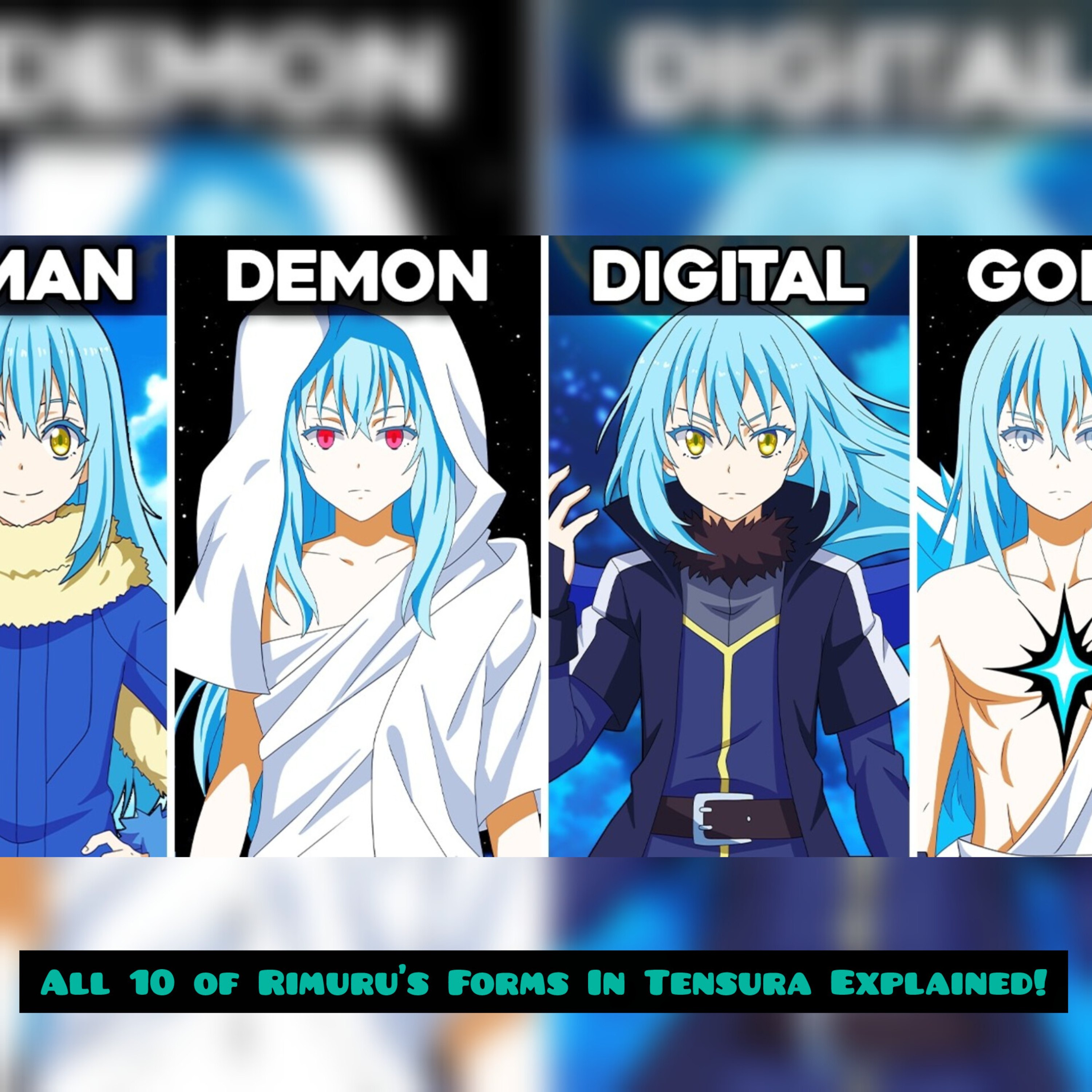 All 10 of Rimuru's Forms In Tensura Explained! episode artwork