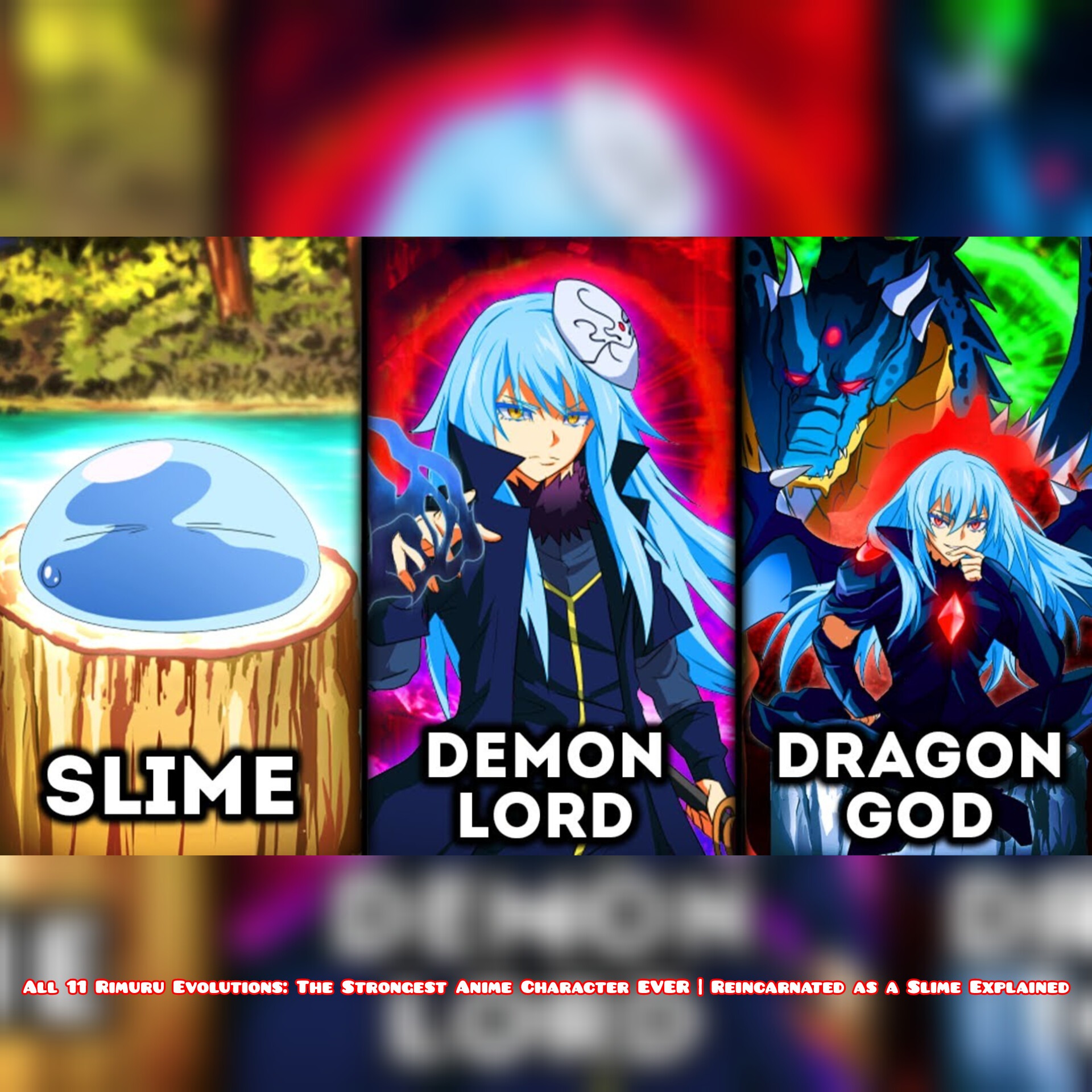 All 11 Rimuru Evolutions: The Strongest Anime Character EVER | Reincarnated as a Slime Explained episode artwork