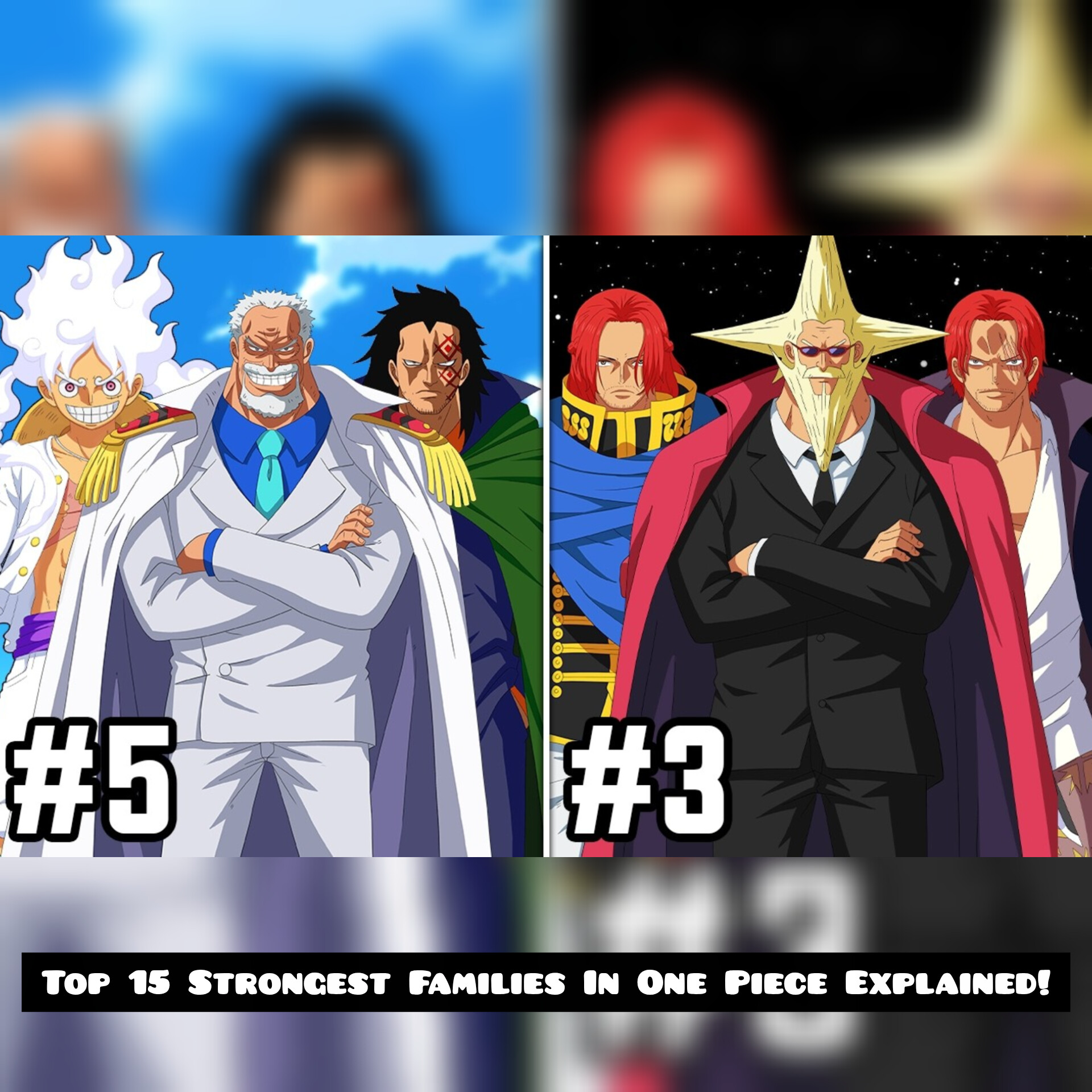 Top 15 Strongest Families In One Piece Explained!