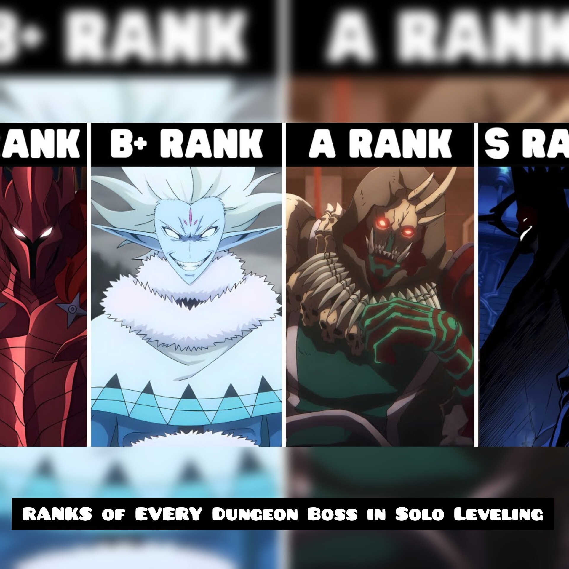 RANKS of EVERY Dungeon Boss in Solo Leveling