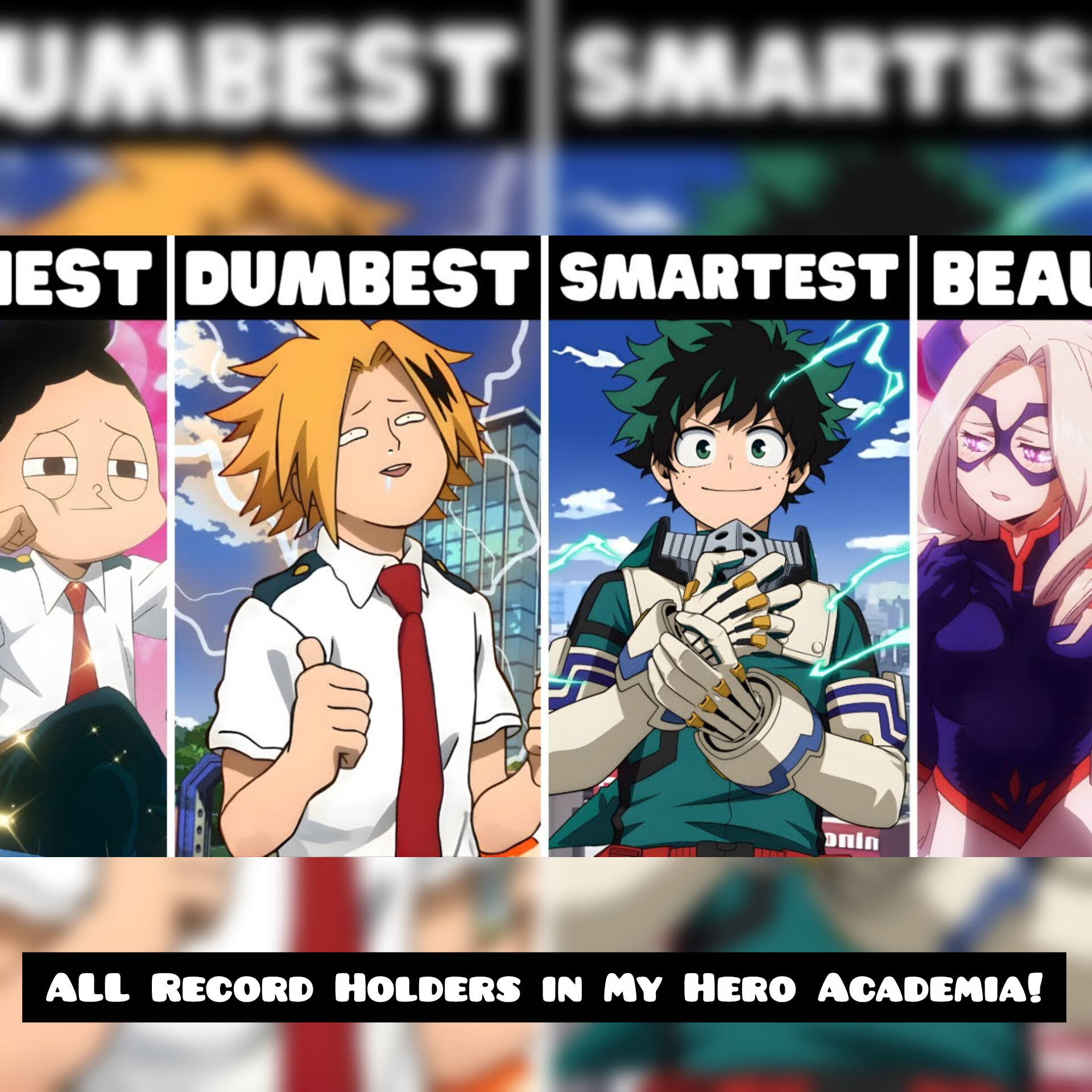 ALL Record Holders in My Hero Academia!
