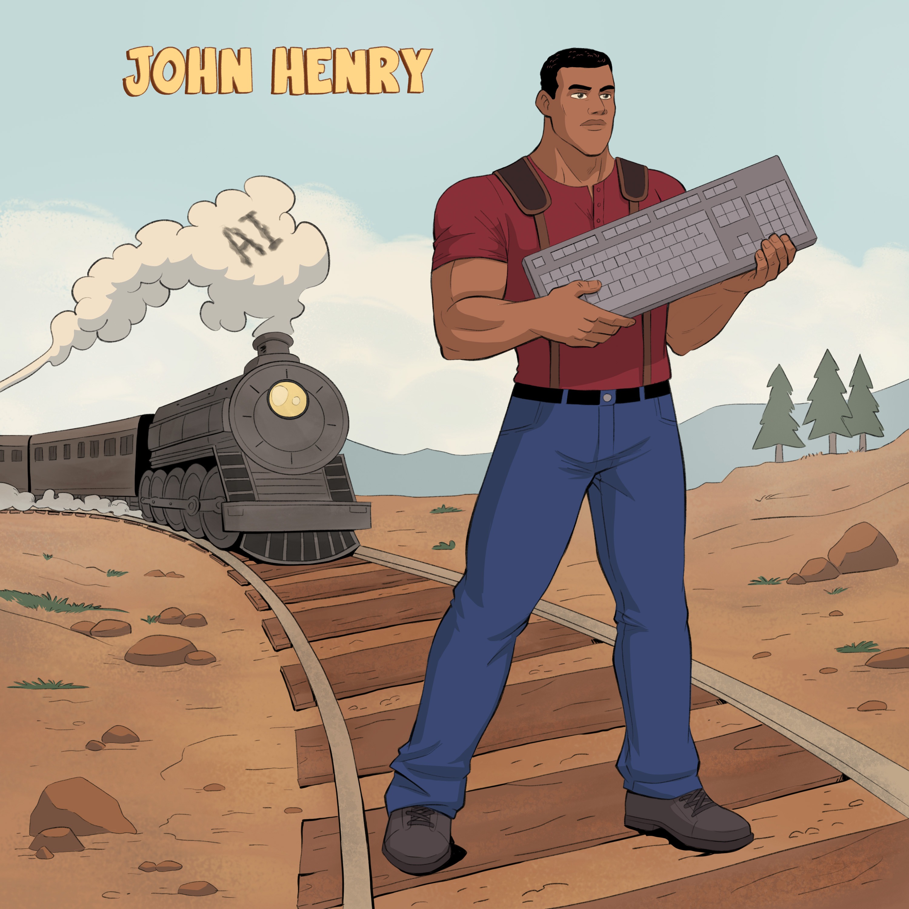 John Henry And The AI (LLM really) episode artwork