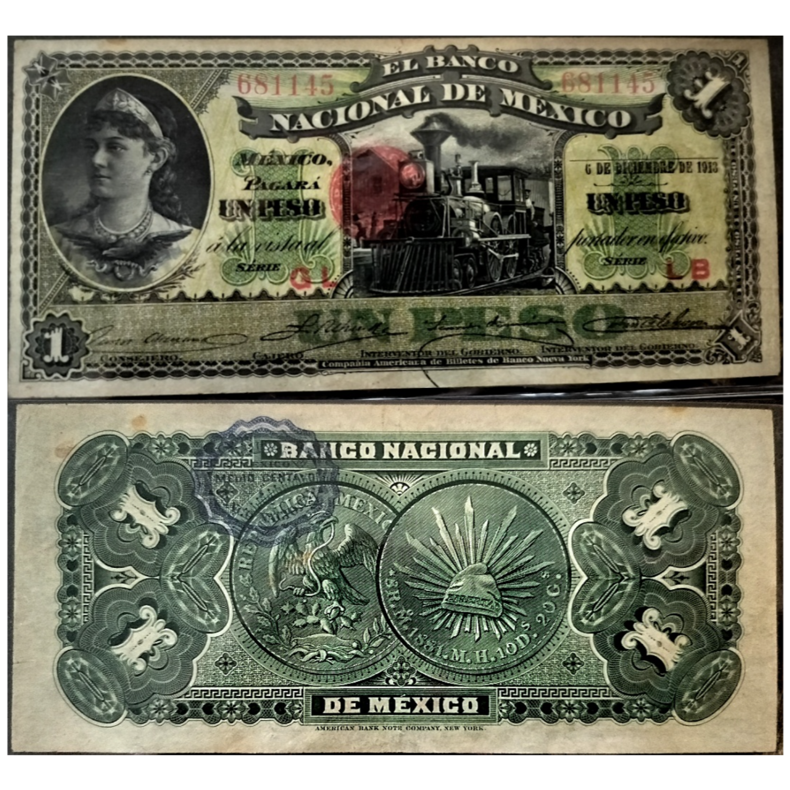 Mexico: El Banco Nacional de México 1 Peso Banknote (1913) (Revised) episode artwork