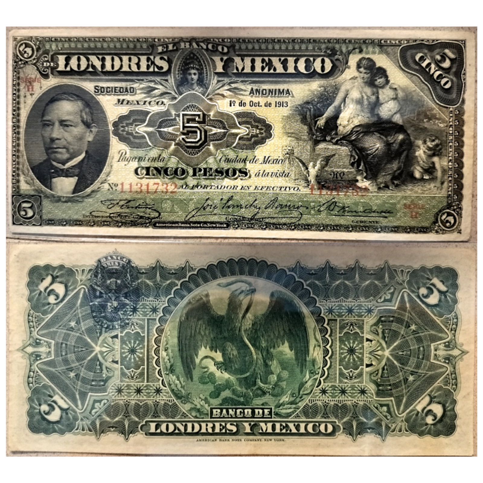 Mexico: Banco de Londres y Mexico 5 Pesos (1913) episode artwork
