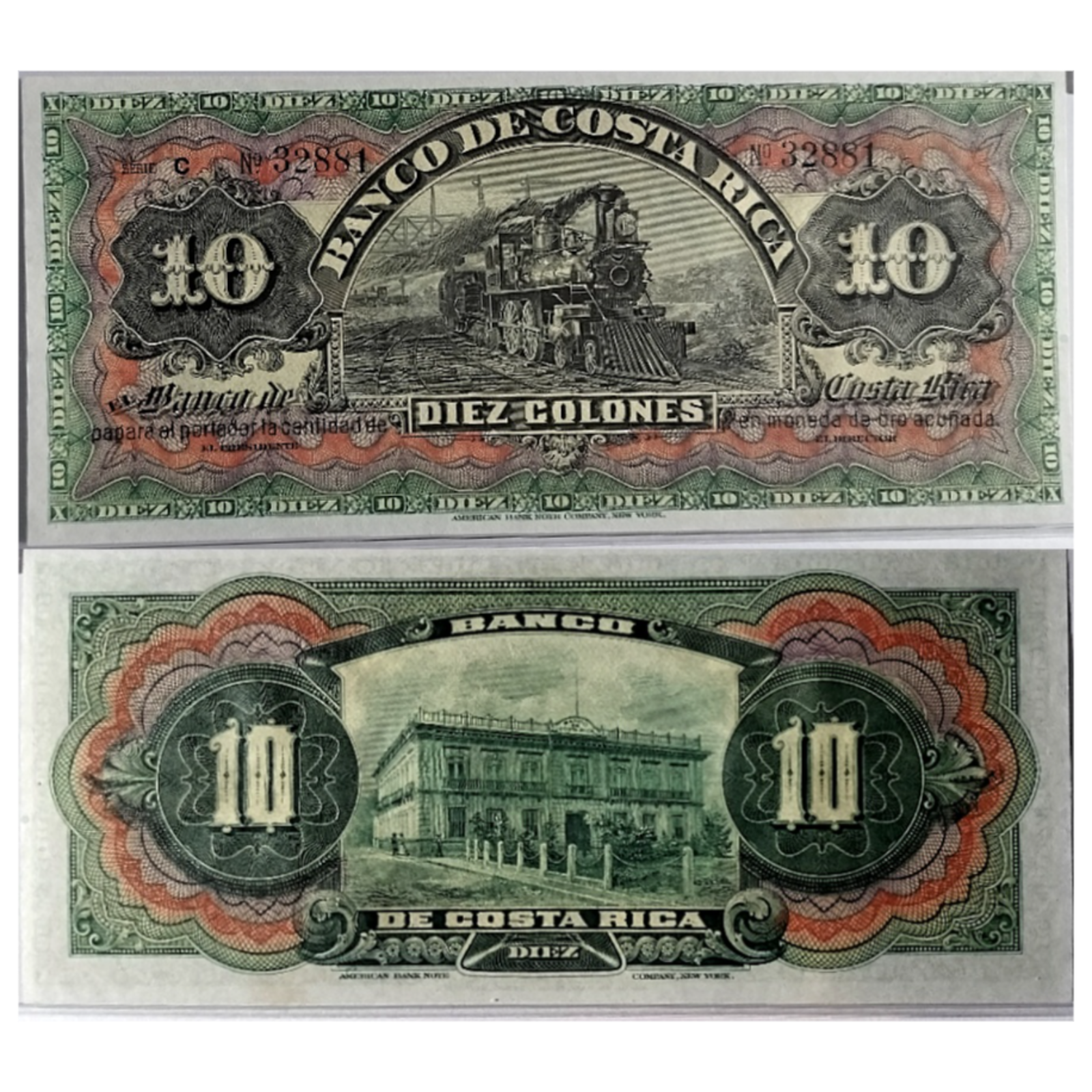 Costa Rica: Banco de Costa Rica 10 Colones Series C Remainder (1908) episode artwork