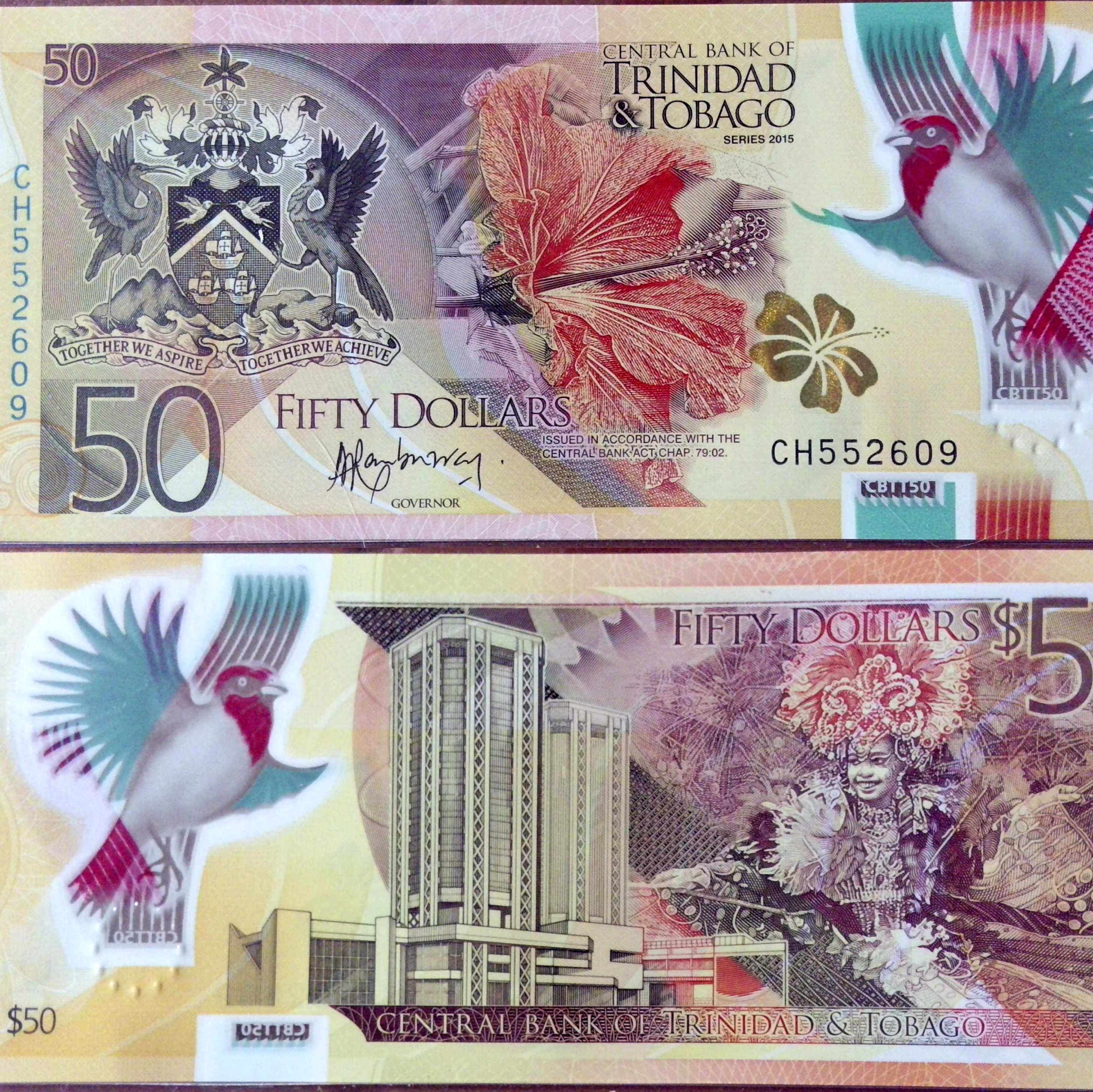 Trinidad and Tobago: Central Bank of Trinidad and Tobago 50 Dollars Polymer Banknote (2015 Issue) episode artwork