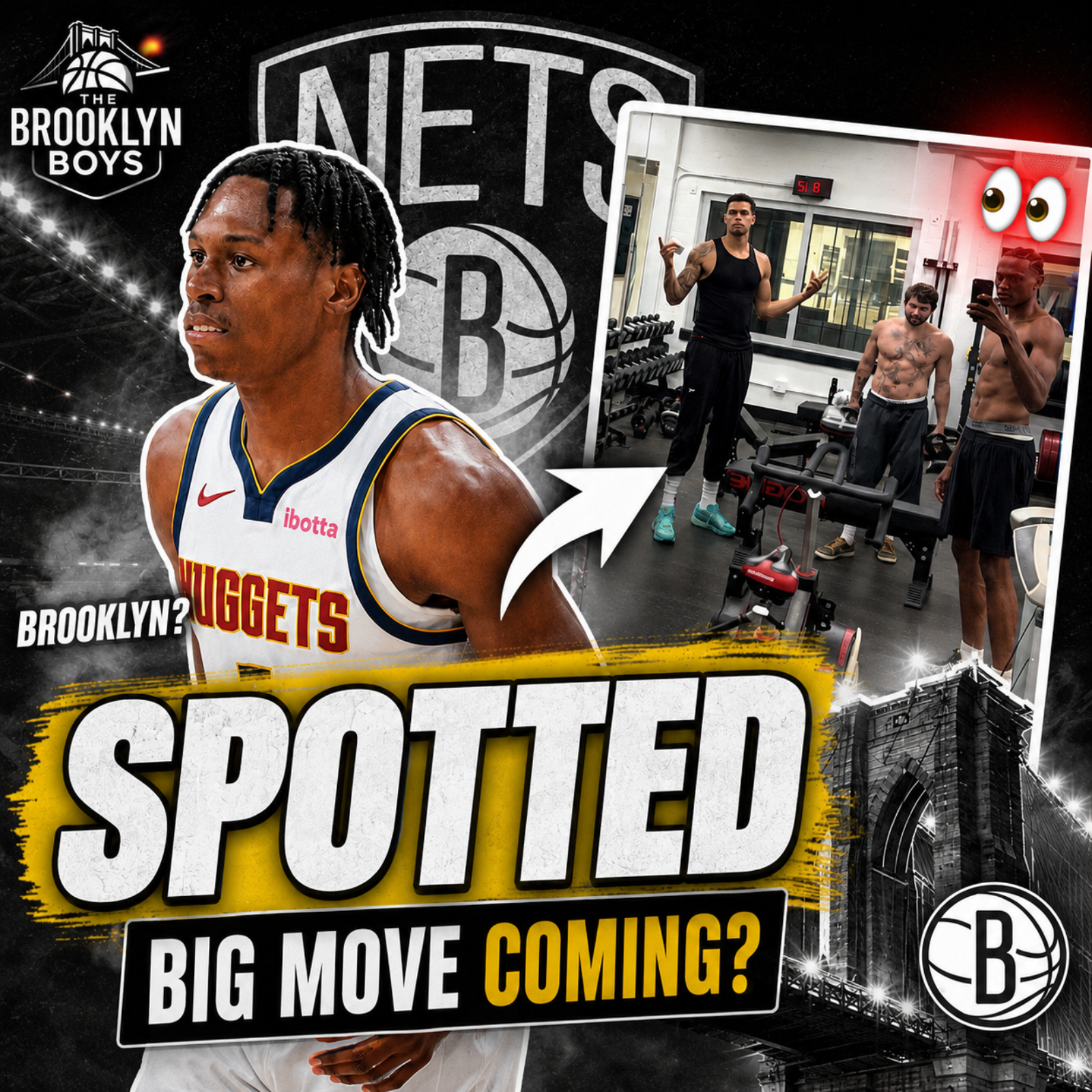 Peyton Watson SPOTTED at the Brooklyn Nets' Facility... BIG MOVE BREWING? episode artwork