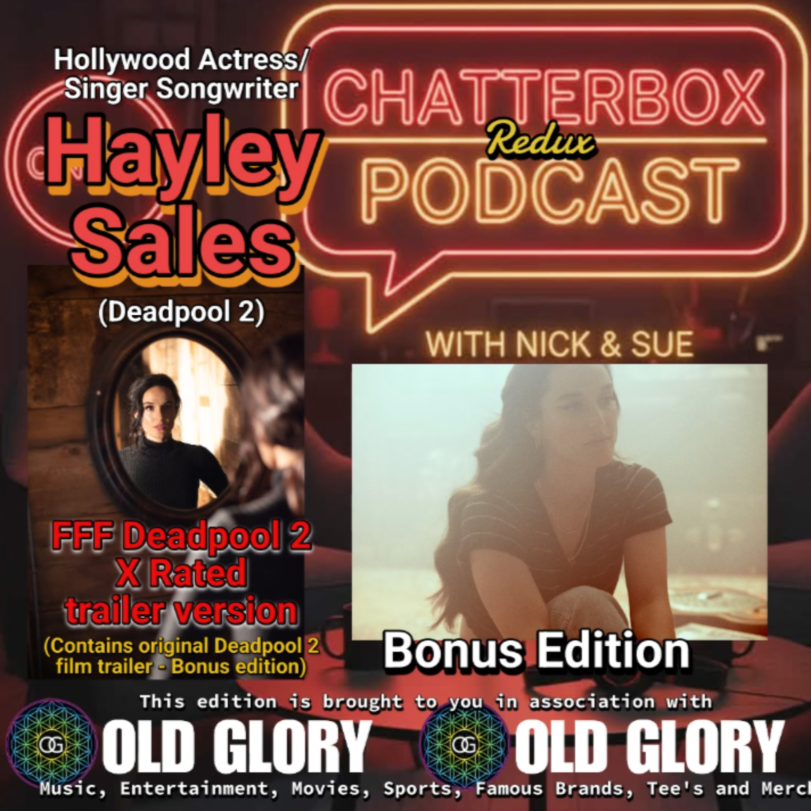 Hayley Sales (Hollywood Actress (Deadpool 2)/Singer Songwriter) (X Rated  -FFF Original Deadpool 2 trailer version for Marvel Fans) See Season 1 - Episode 82 for Radio Edit version episode artwork