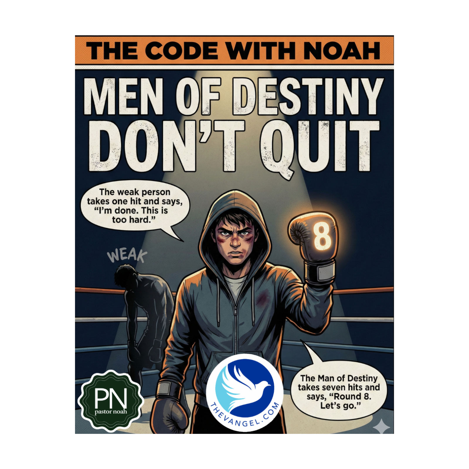 Men of Destiny Don't Quit - "The Supernatural Edge" Series 9 episode artwork