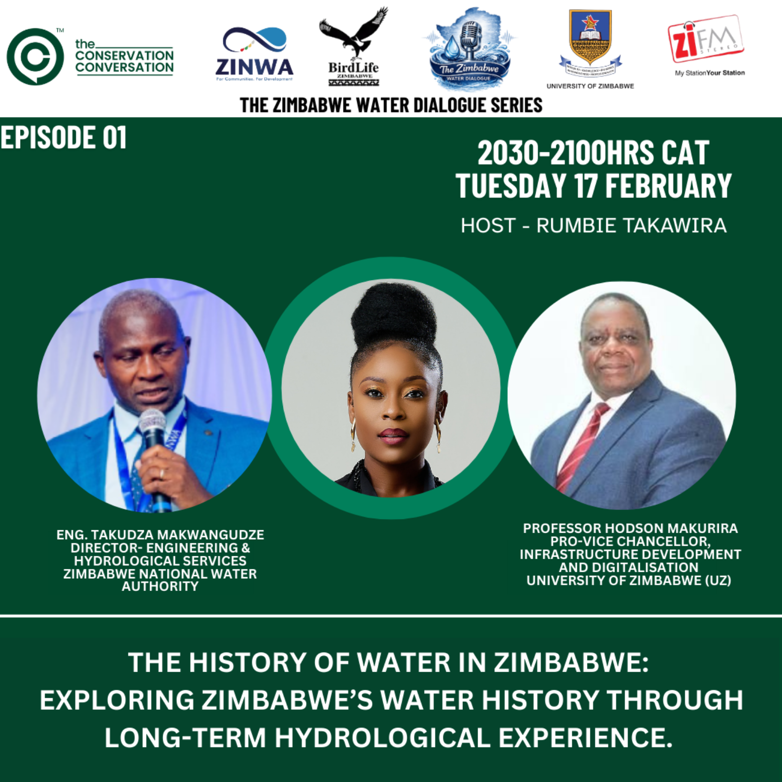 THE HISTORY OF WATER IN ZIMBABWE: EXPLORING ZIMBABWE'S WATER HISTORY THROUGH LONG-TERM HYDROLOGICAL EXPERIENCE. episode artwork