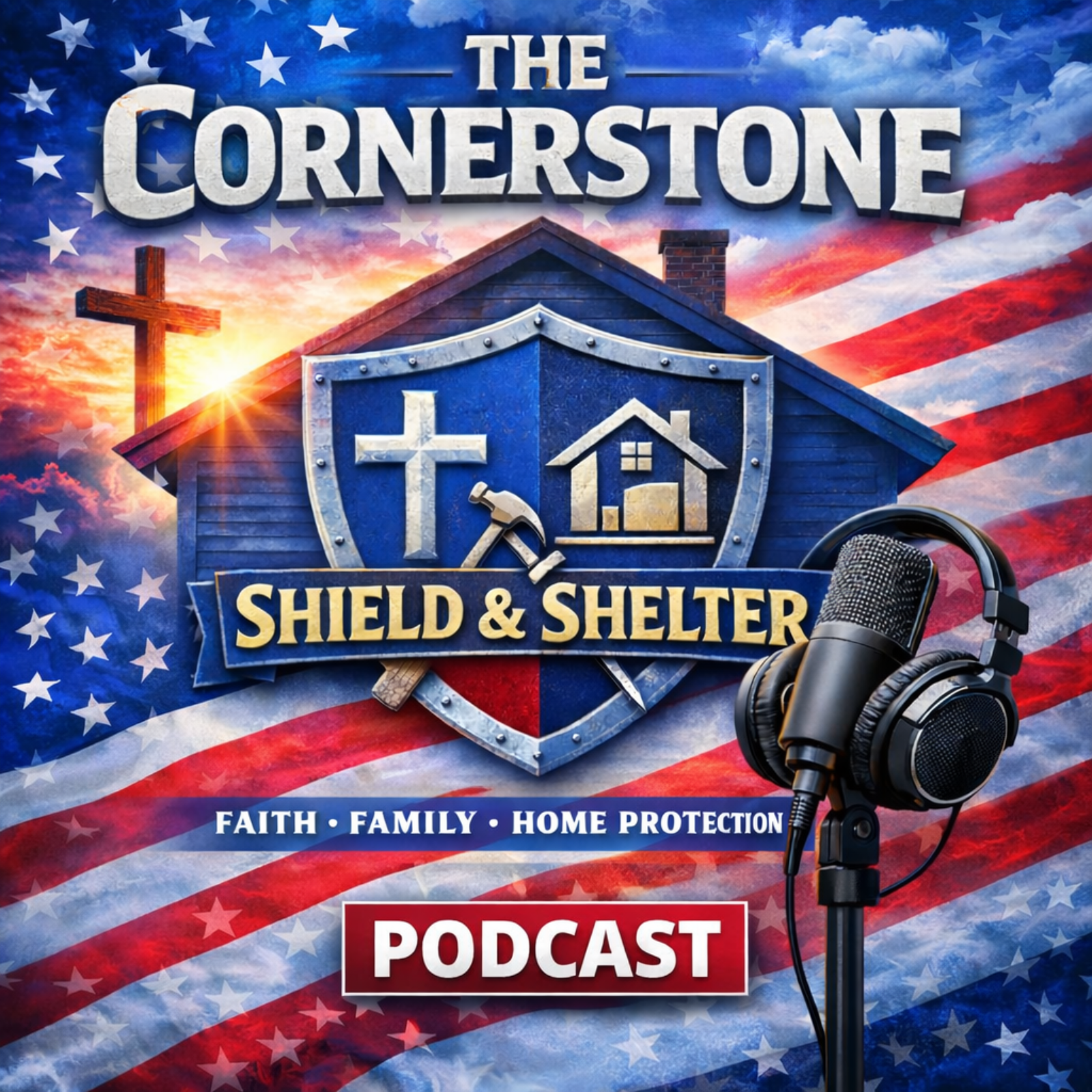 The Cornerstone Shield & Shelter “Faith Based Podcast” cover art
